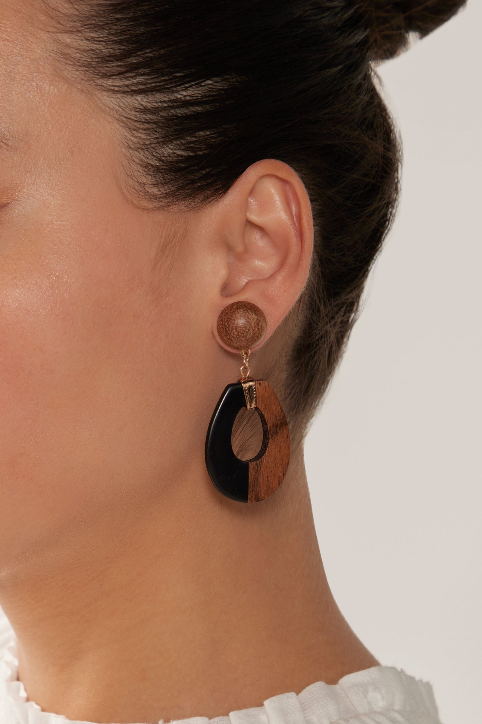 Cay Earring - Tan/Black - eb&ive Earring