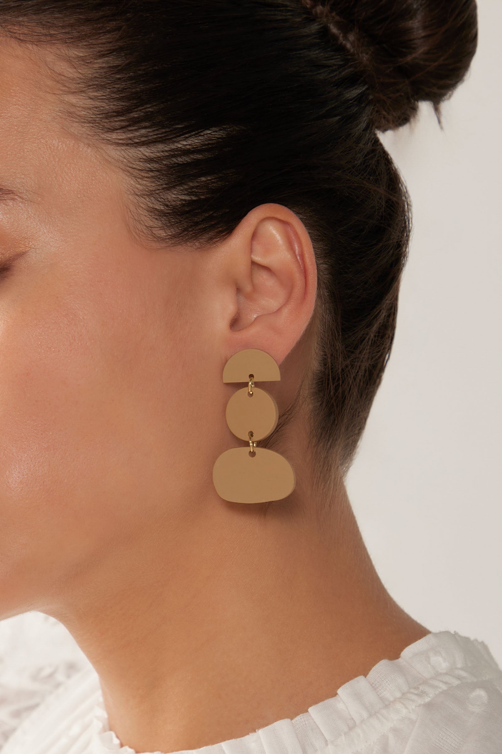 Lido Earring  - Camel - eb&ive Earring