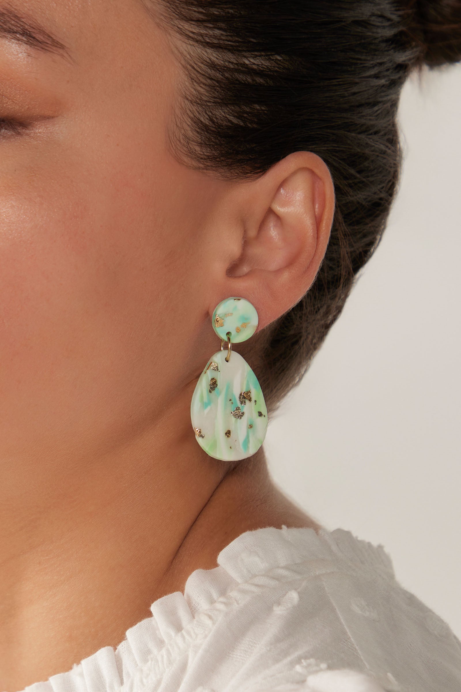 Solstice Mint Earring - Teardrop - eb&ive Earring