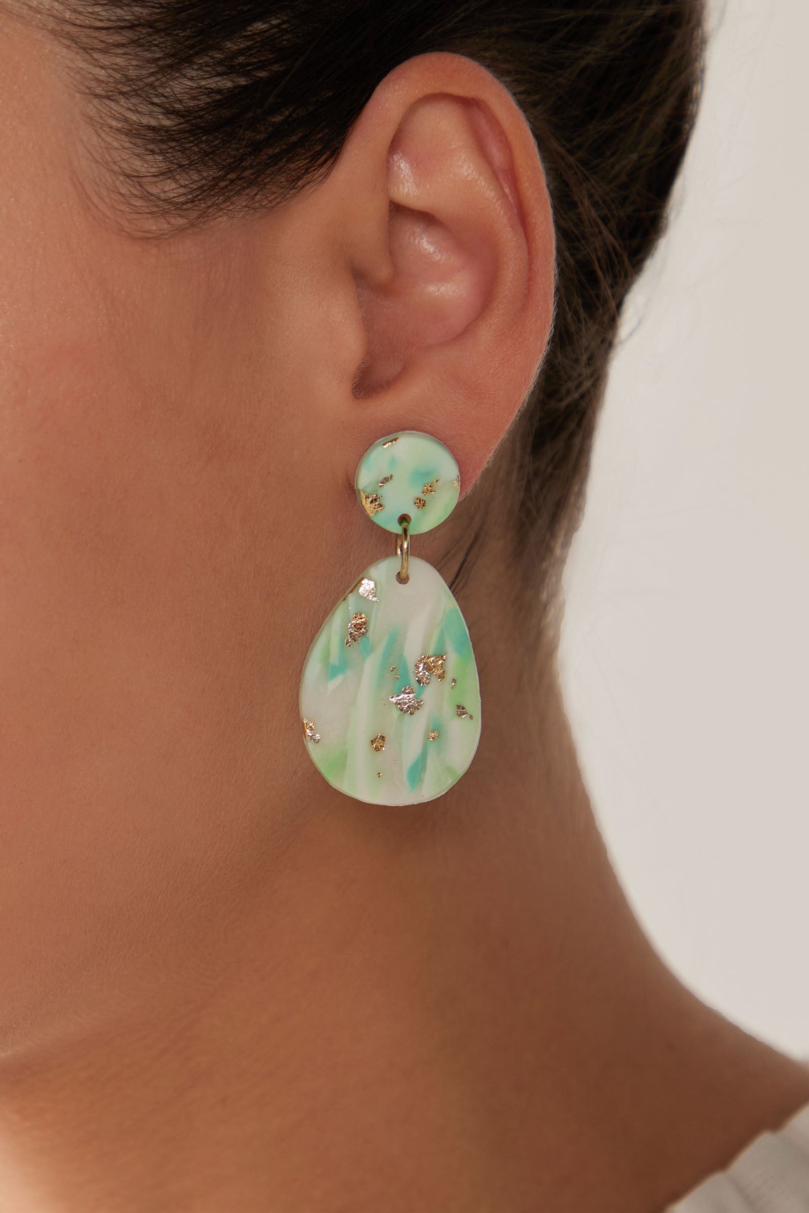 Solstice Mint Earring - Teardrop - eb&ive Earring