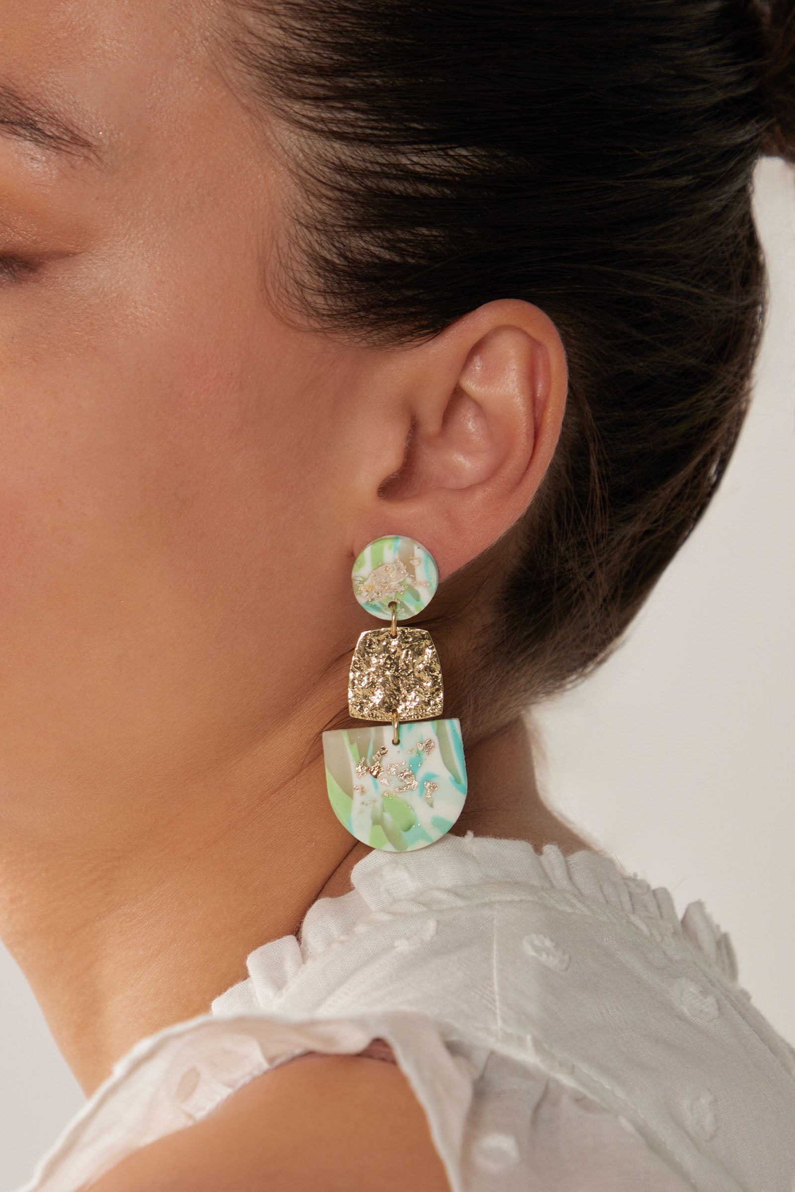 Solstice Mint Earring - Drop - eb&ive Earring