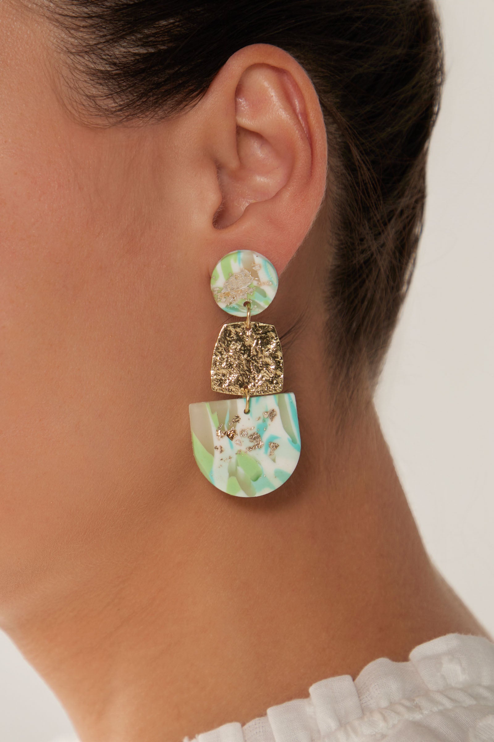 Solstice Mint Earring - Drop - eb&ive Earring