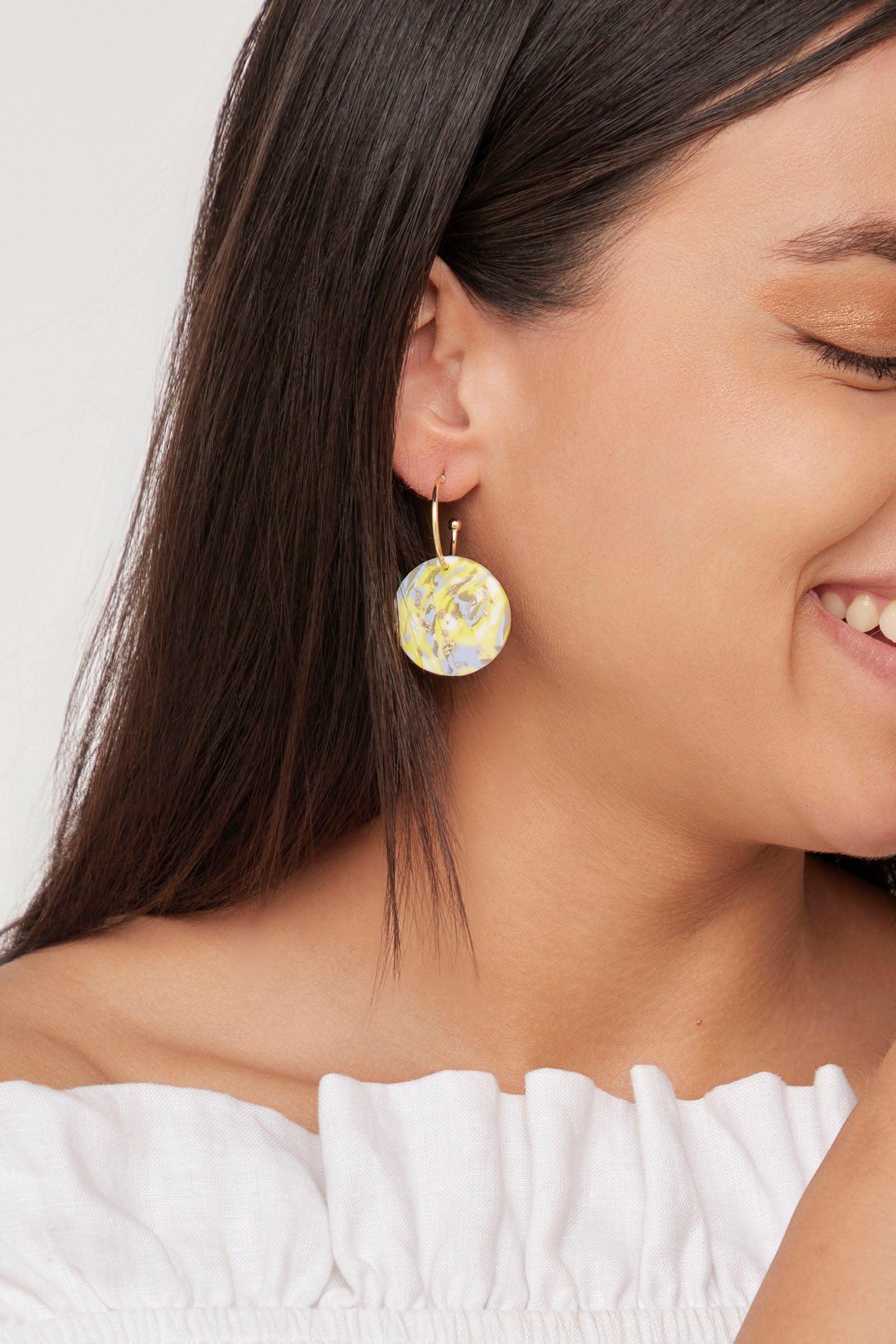 Solstice Lemon Earring - Disc - eb&ive Earring