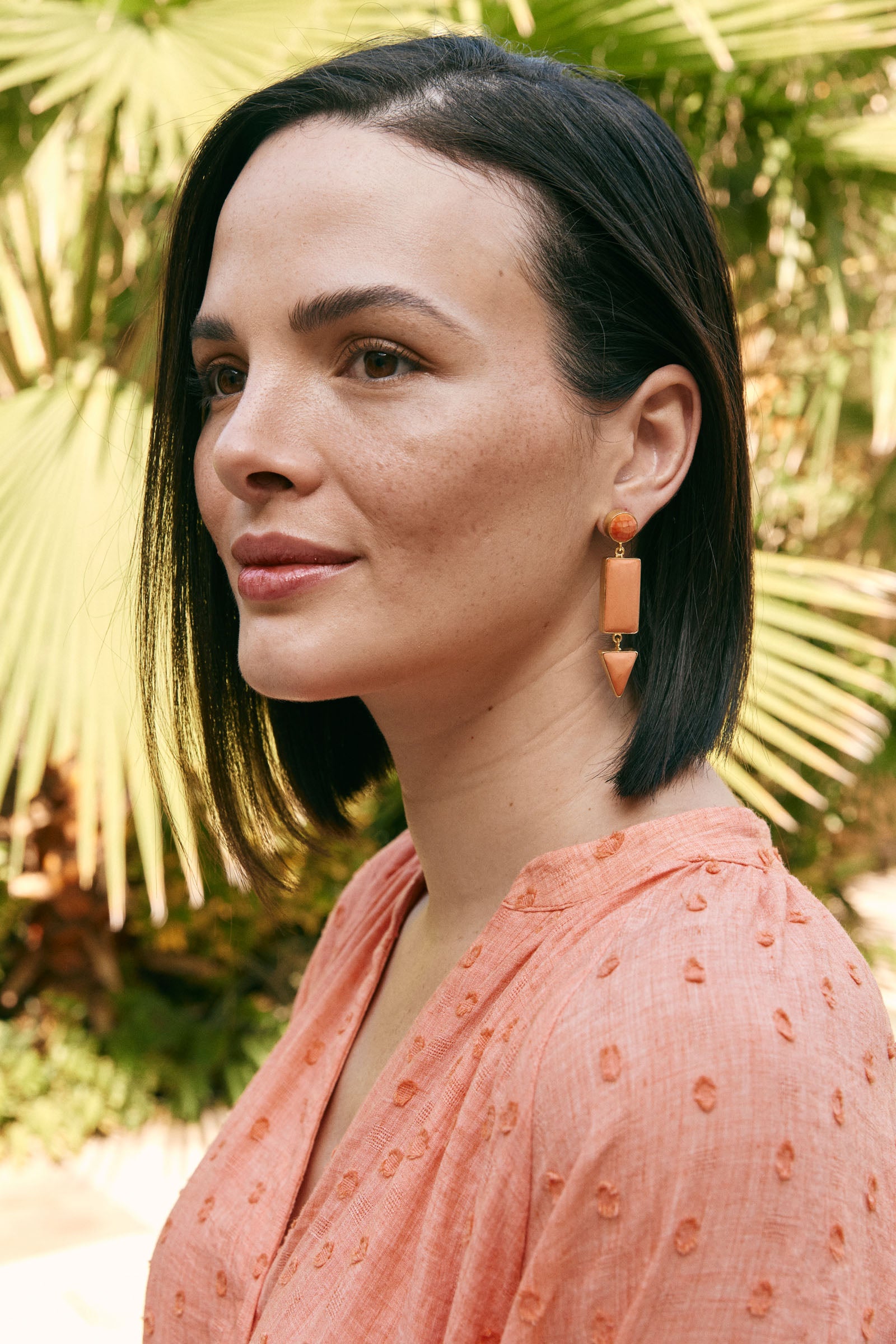 Le Soleil Earring - Papaya - eb&ive Earring