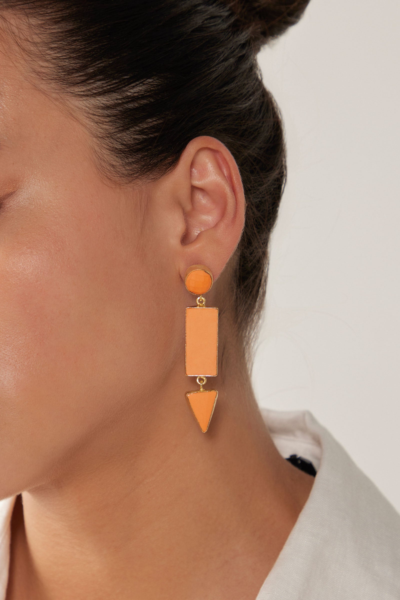 Le Soleil Earring - Papaya - eb&ive Earring