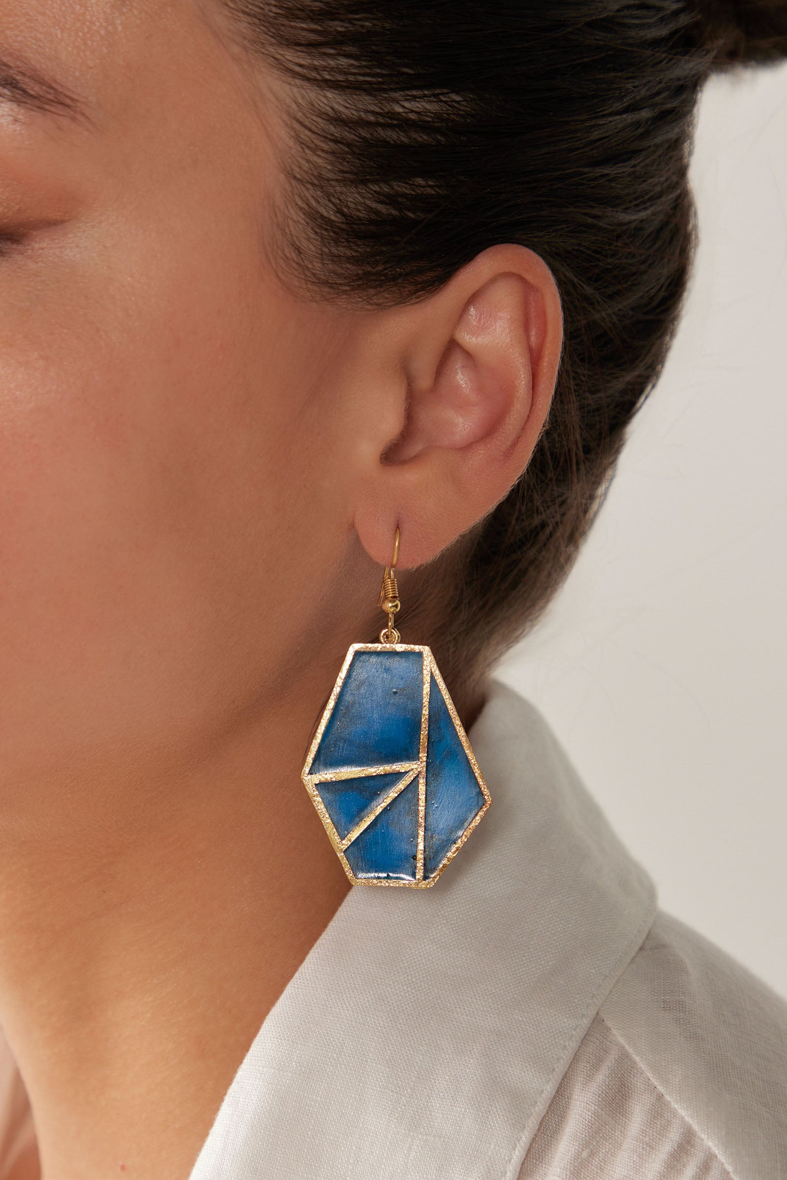 Le Soleil Earring - Cobalt - eb&ive Earring