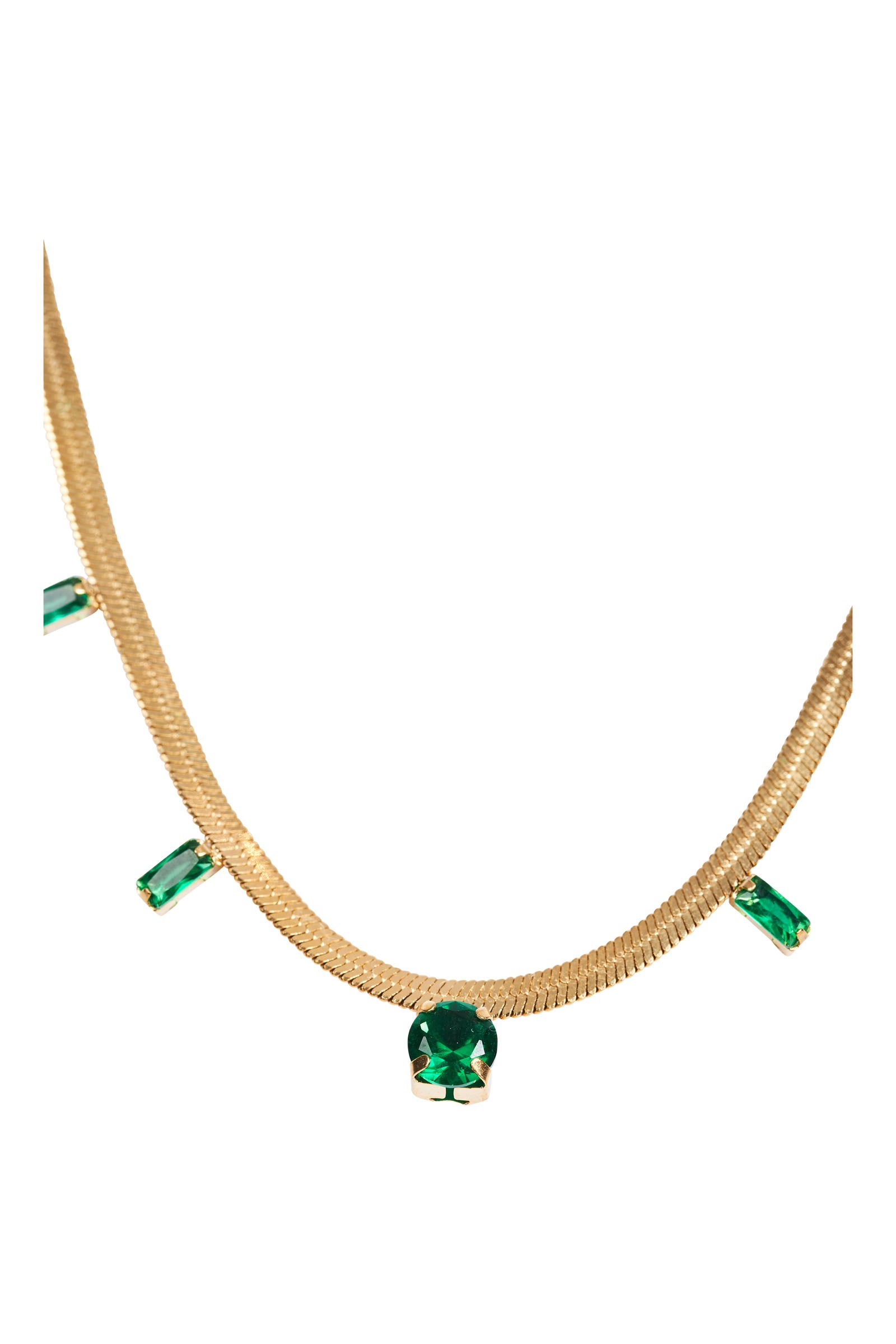 Palmier Necklace - Emerald - eb&ive Necklace