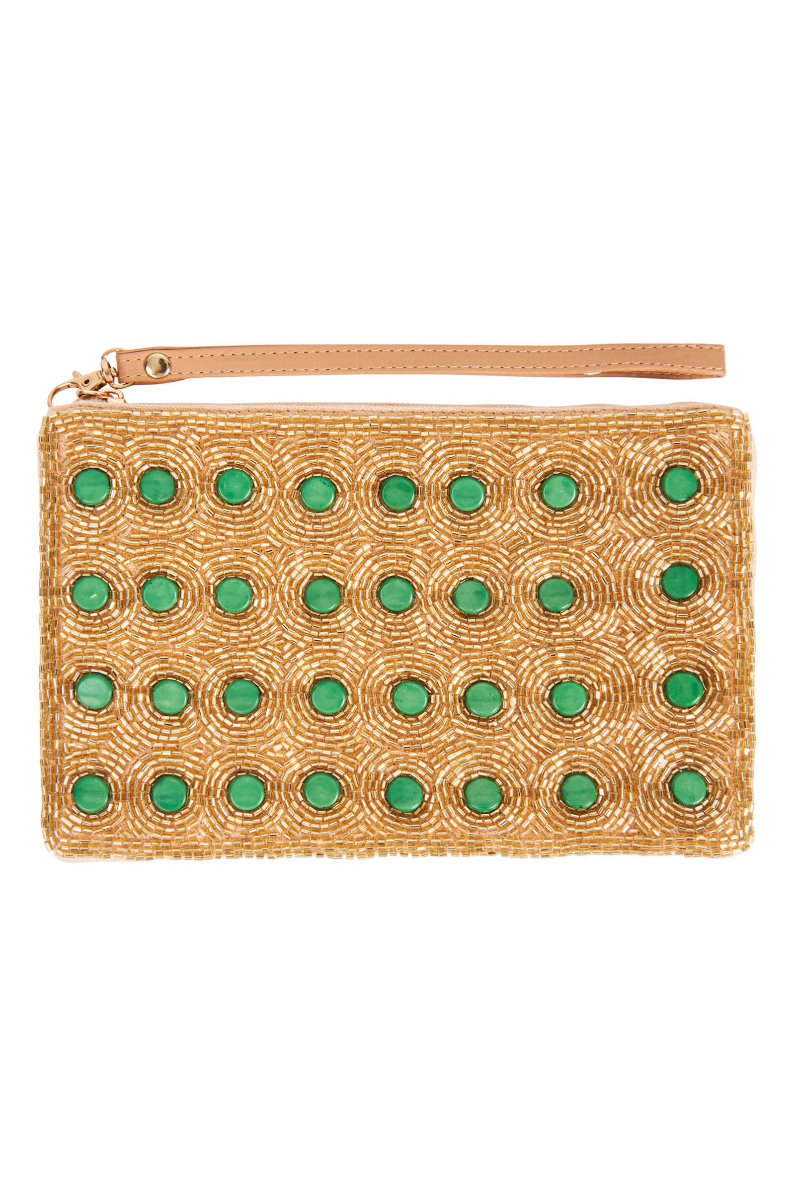 Elysian Pouch - Emerald/Gold - eb&ive Bag