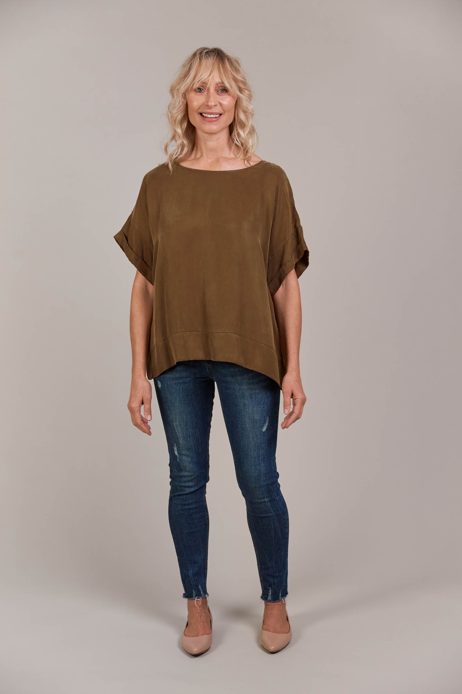 Eden Relaxed Top - Tobacco