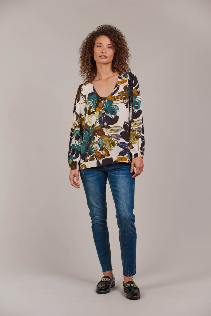 Elizabeth Scott River Gum Leaf Top | Women’s Linen Top Australia main image 1