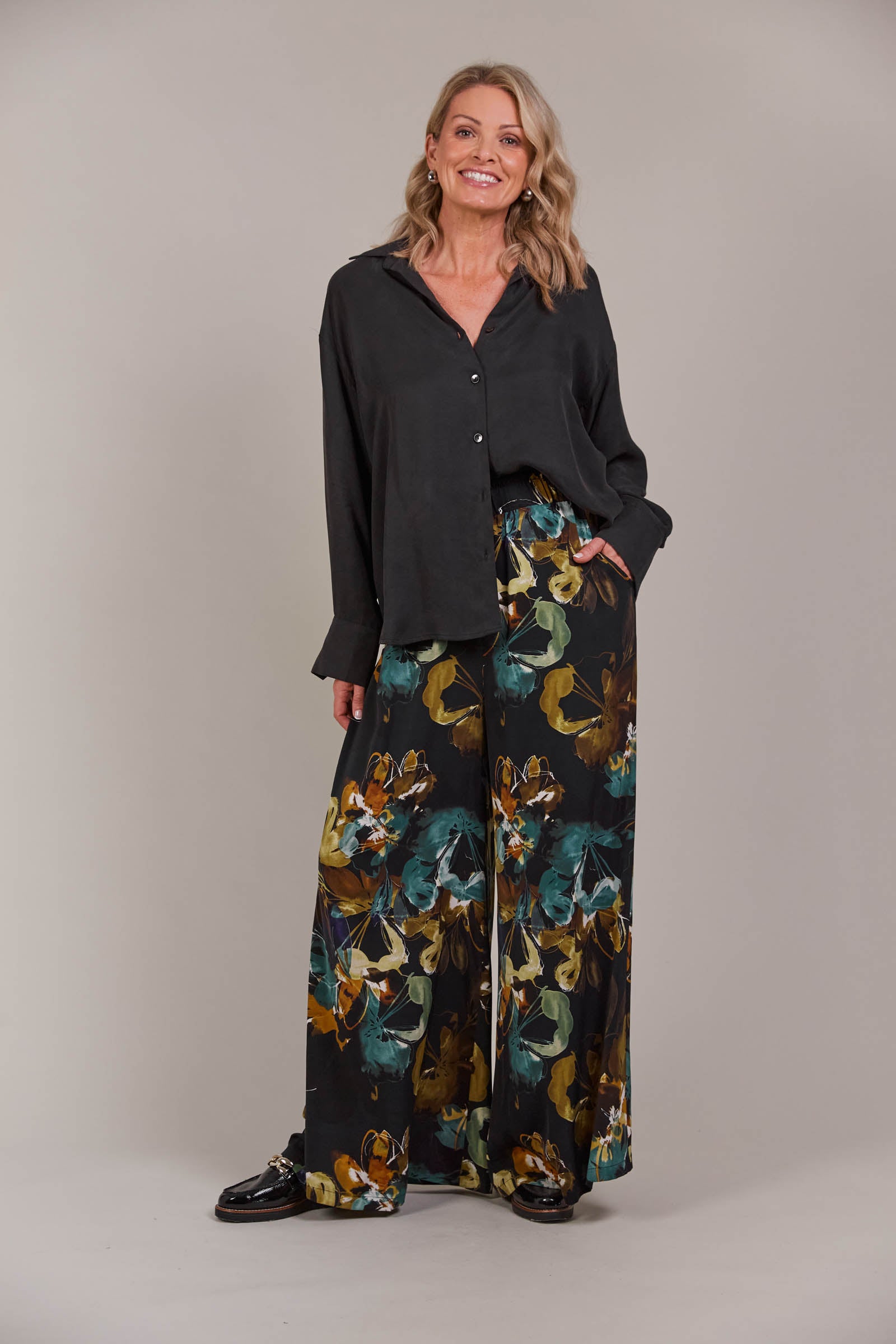 Elsie Pant - Botanical Black