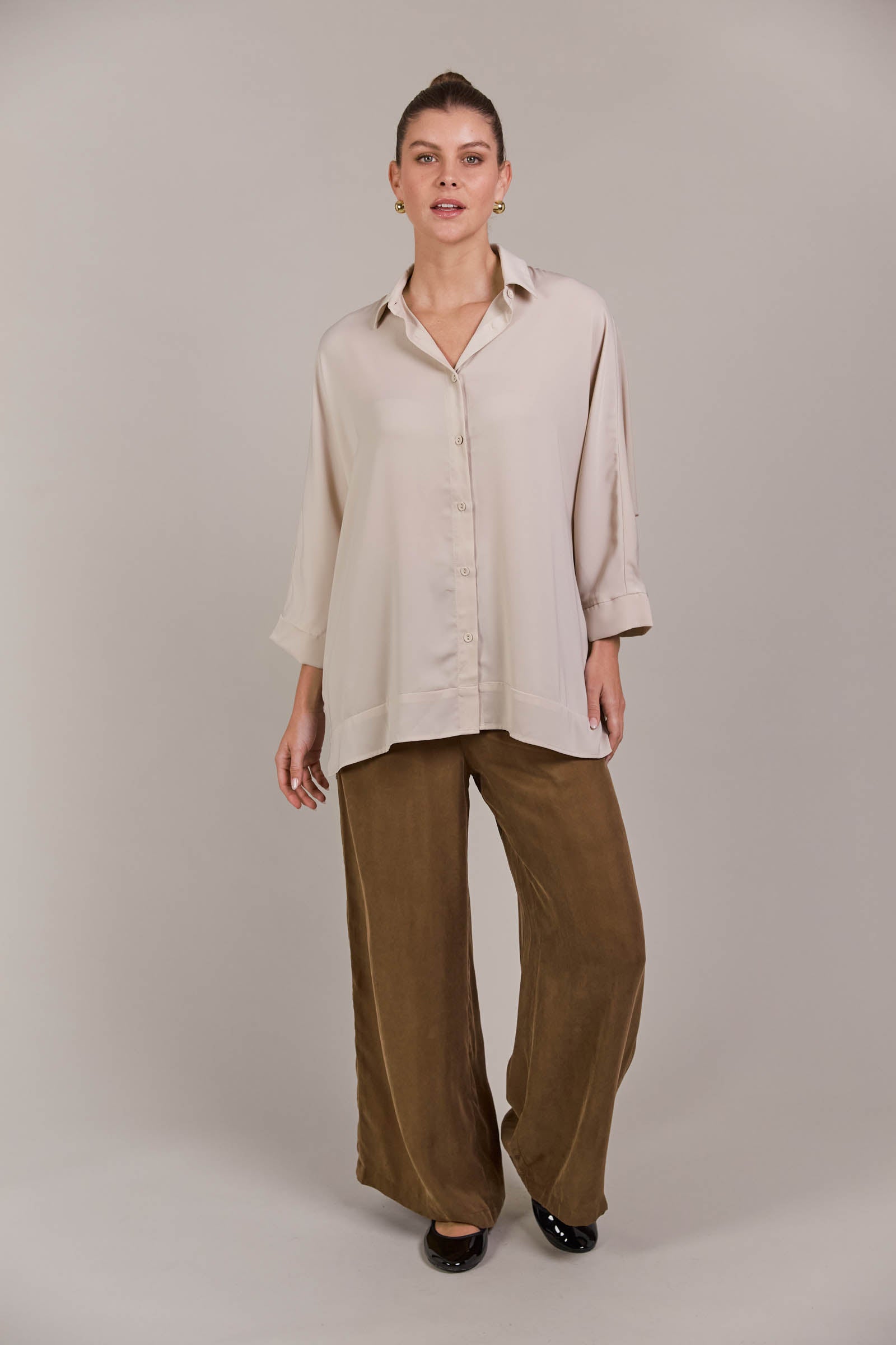 Elsie Relaxed Shirt - Ecru