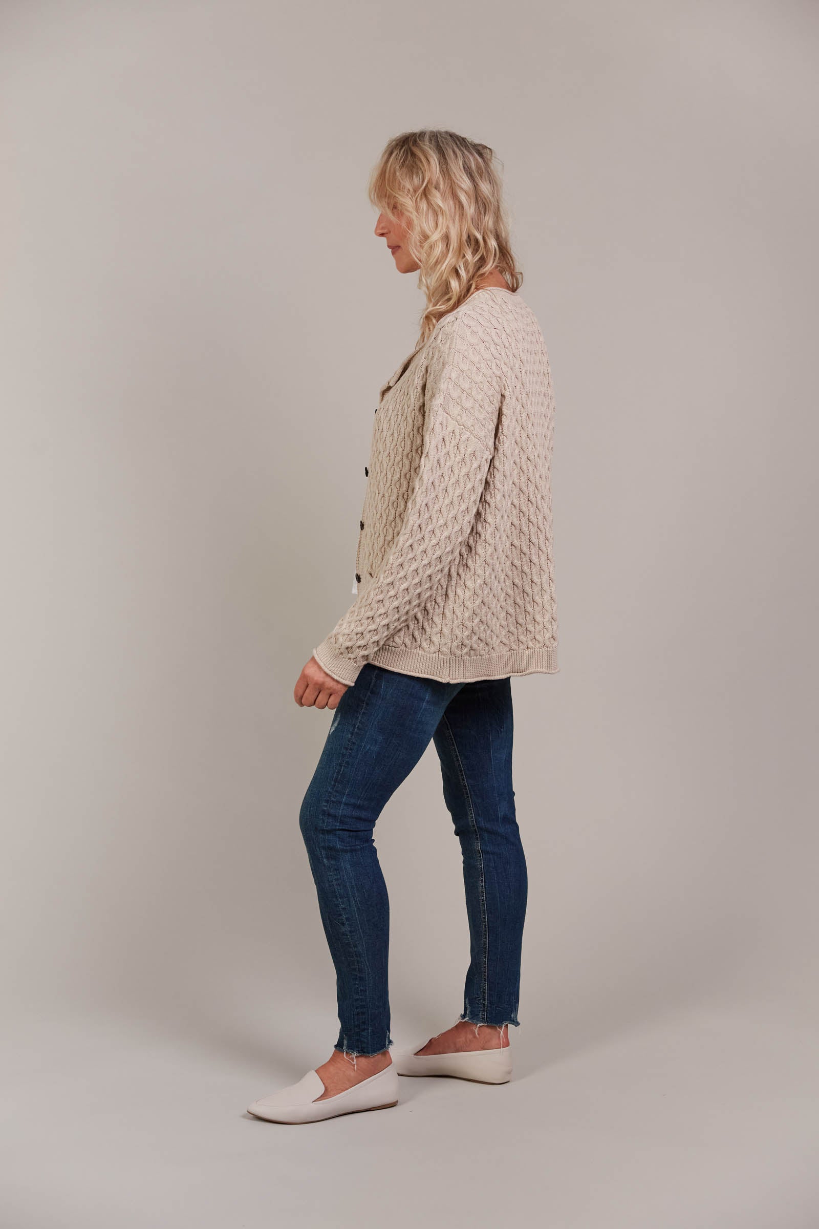 Naviva Cardigan - Oat