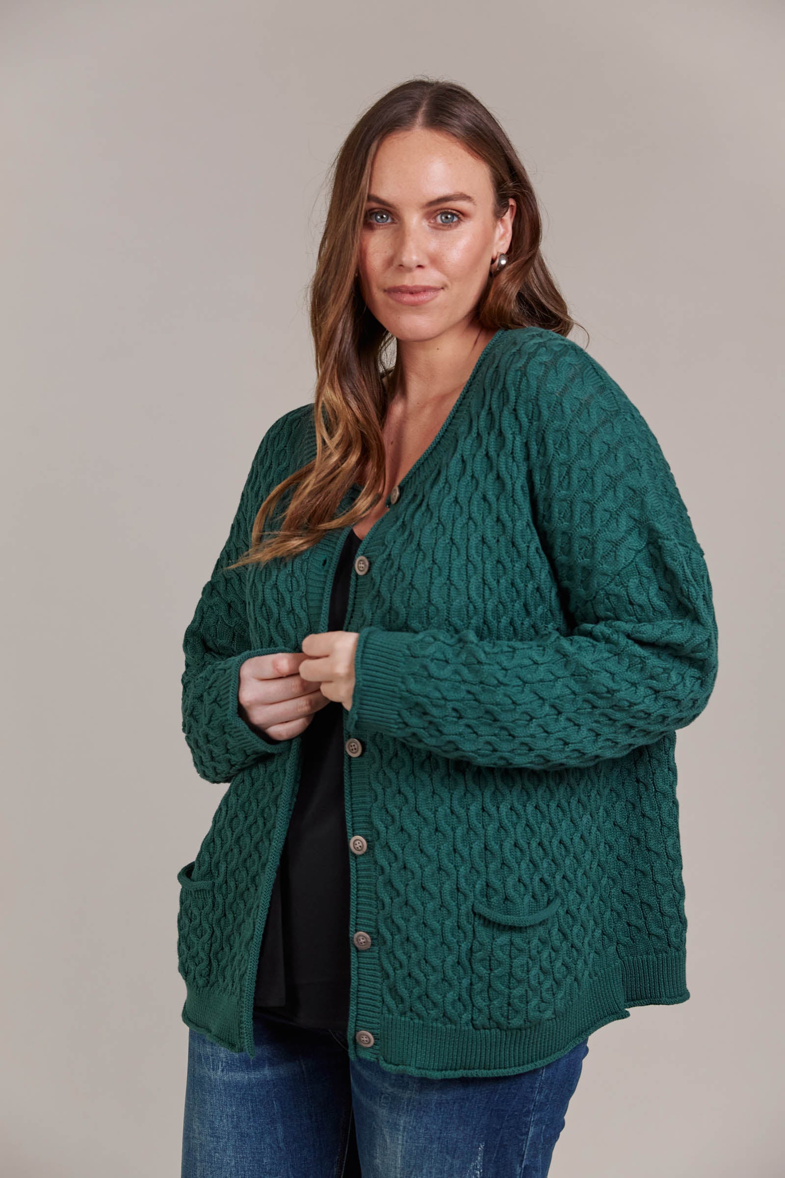 Naviva Cardigan - Peacock