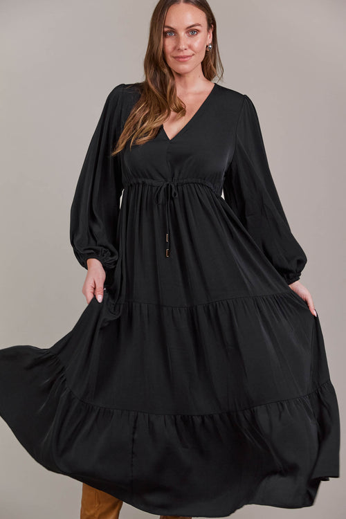 Elsie Shirt Dress Botanical Black main image 0