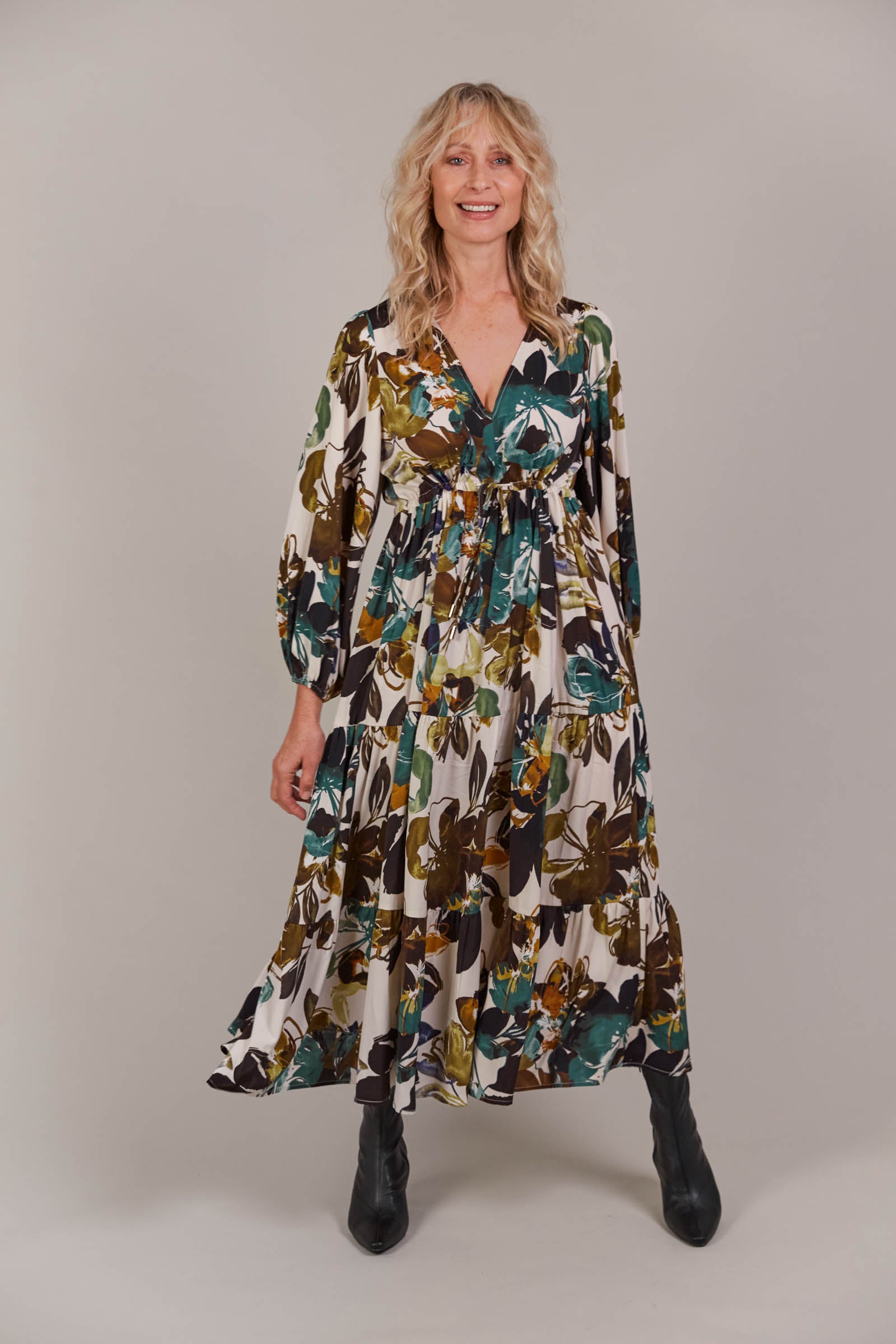 Elsie Maxi Dress - Botanical Tusk