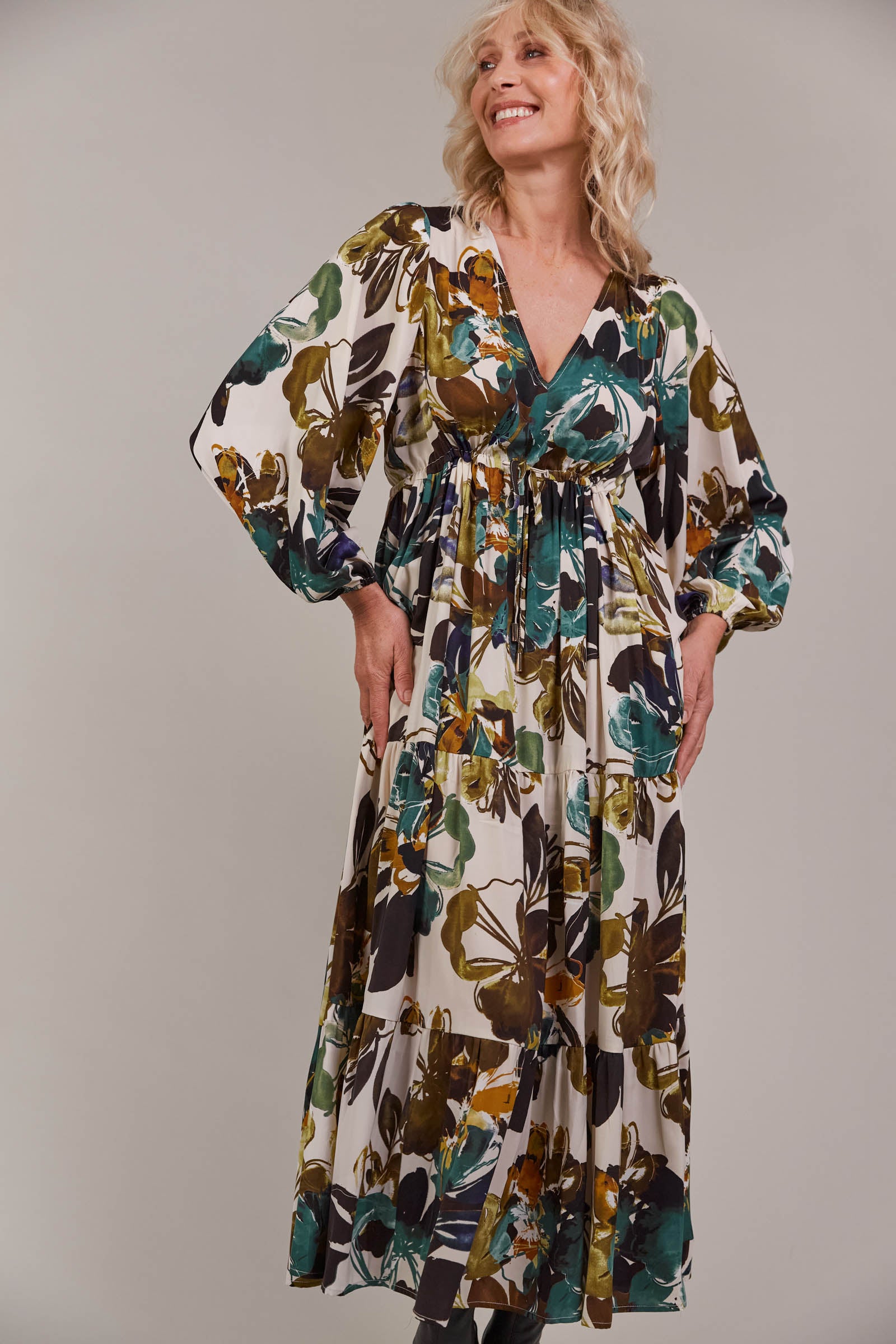 Elsie Maxi Dress - Botanical Tusk