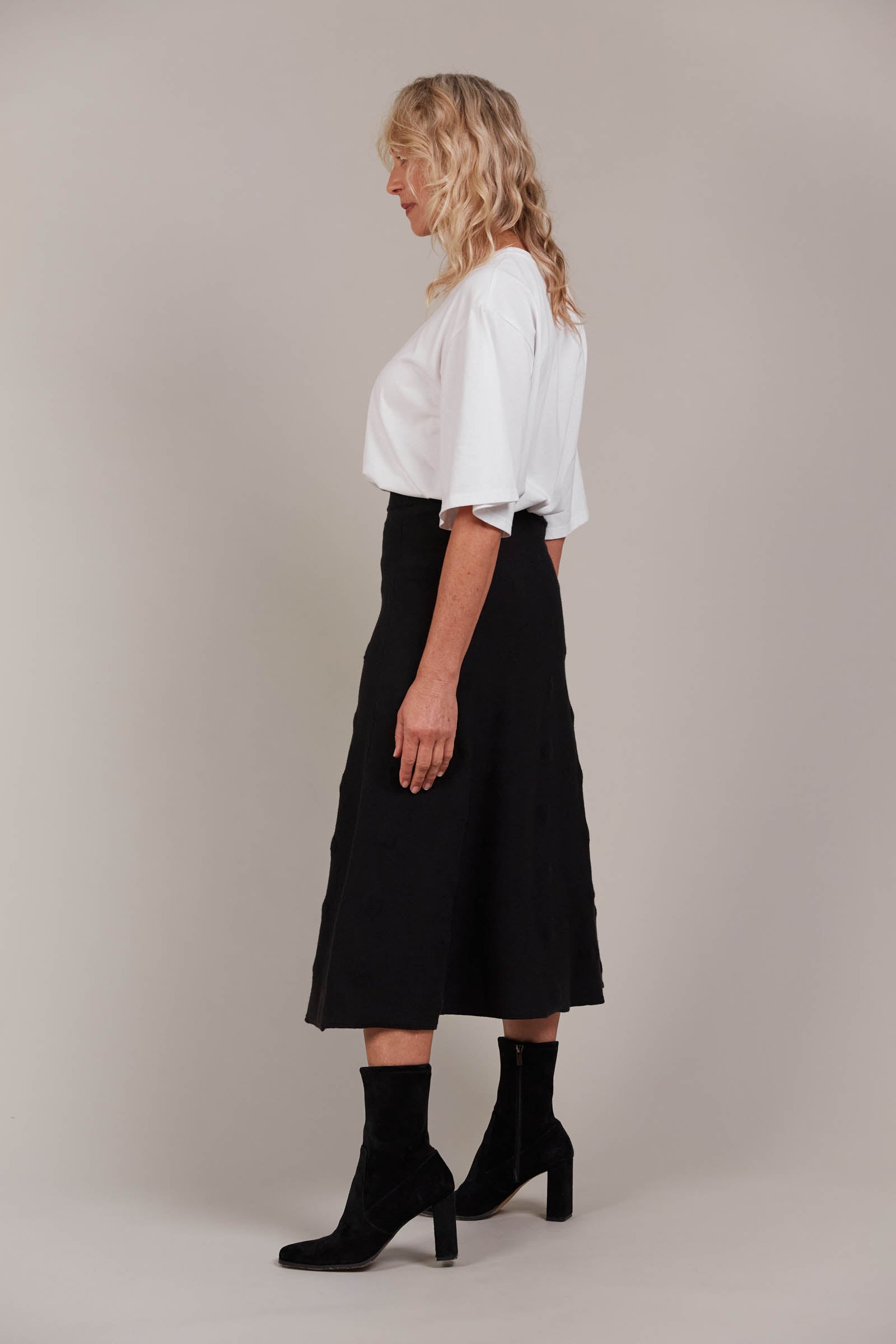 Masa Knit Skirt - Black