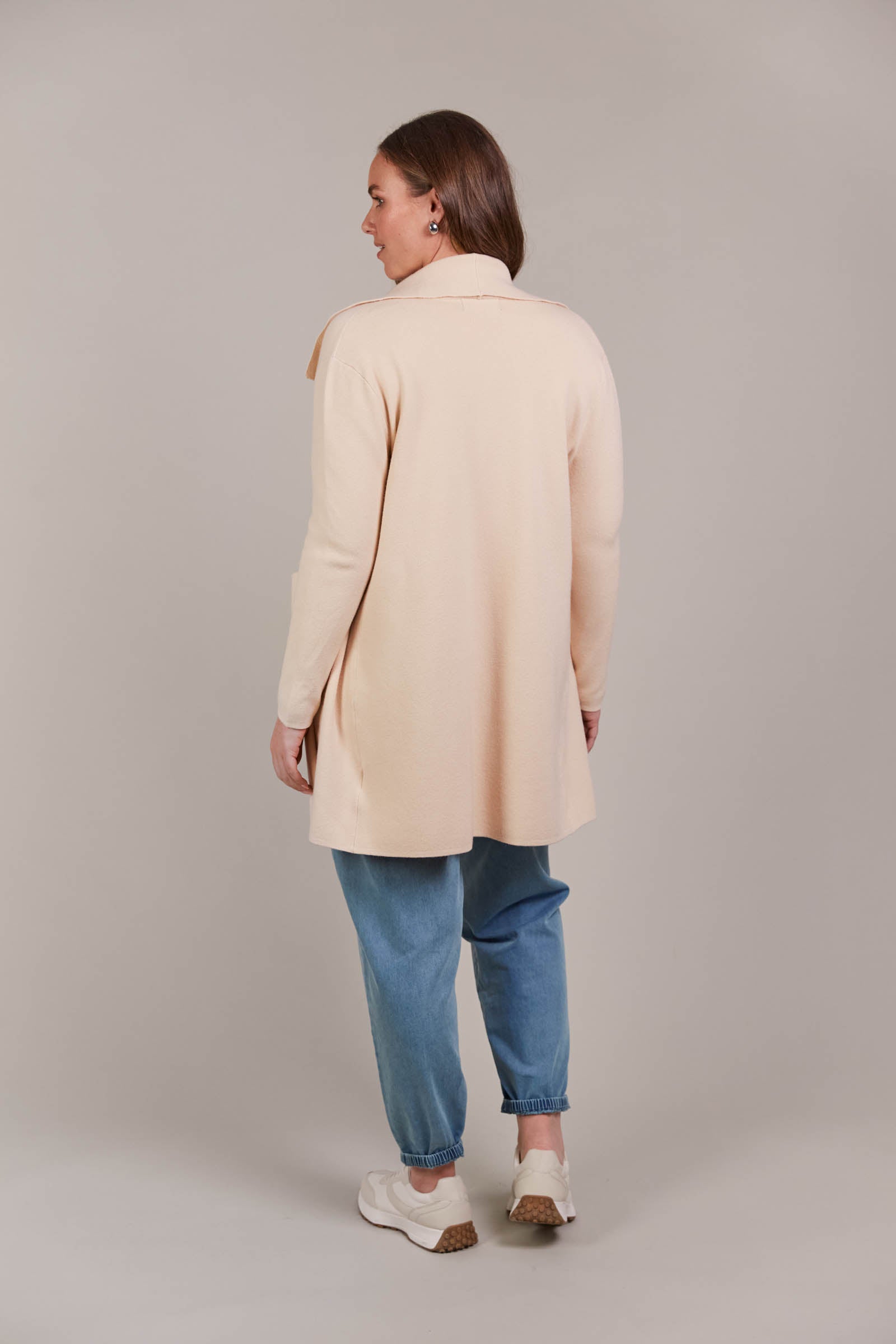 Palmer Relaxed Cardigan - Ecru