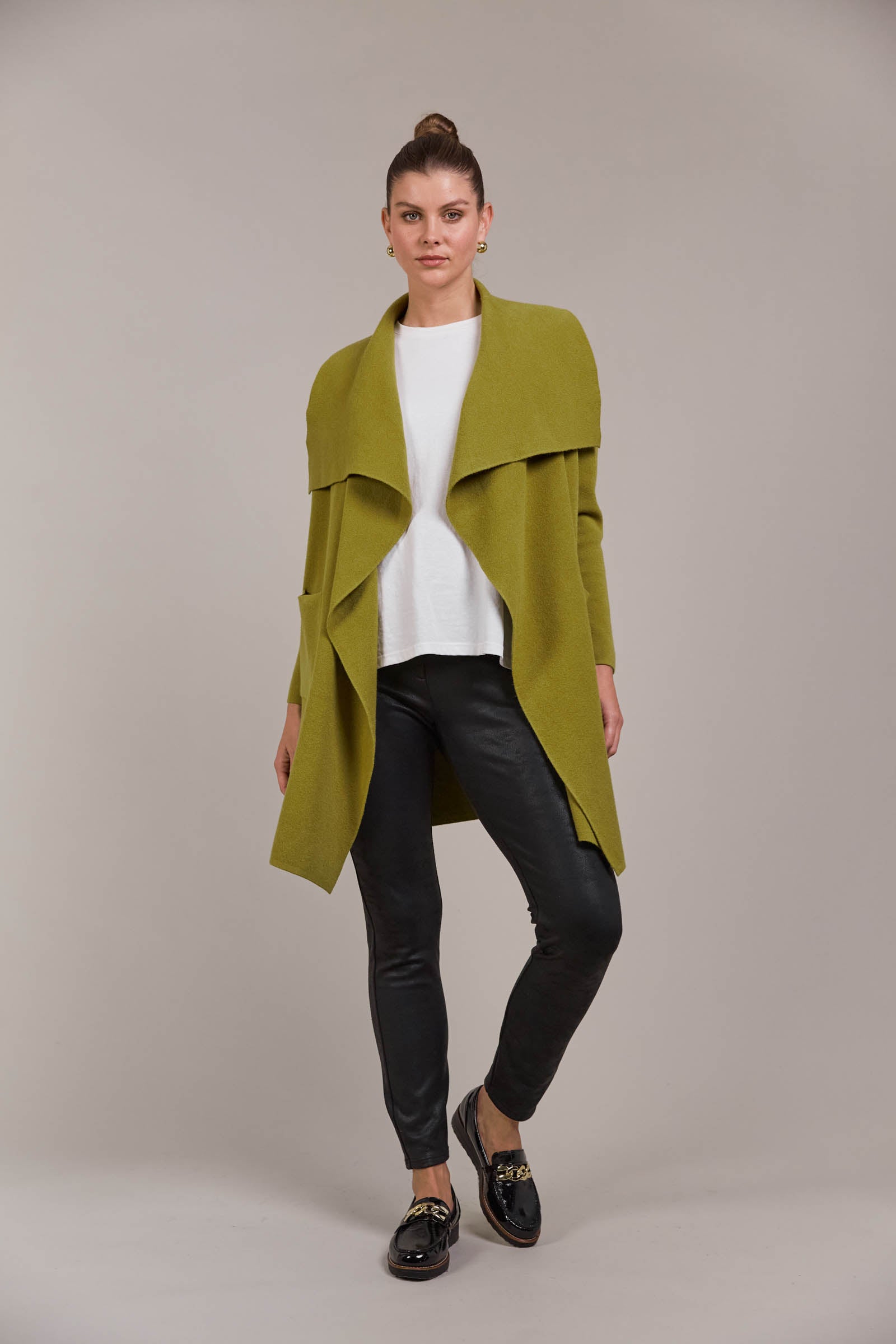 Palmer Relaxed Cardigan - Chartreuse