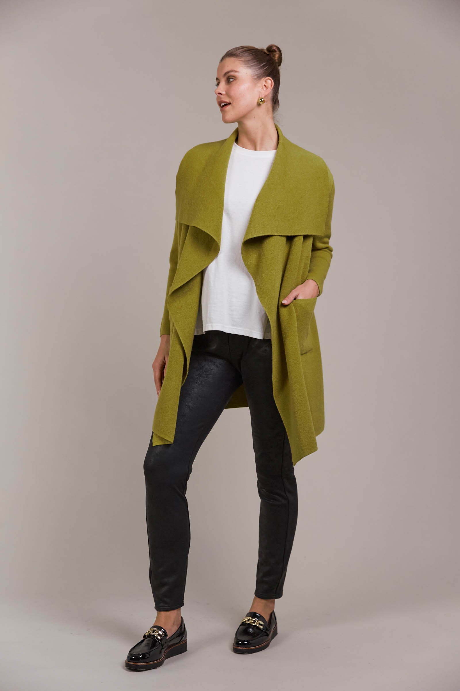 Palmer Relaxed Cardigan - Chartreuse