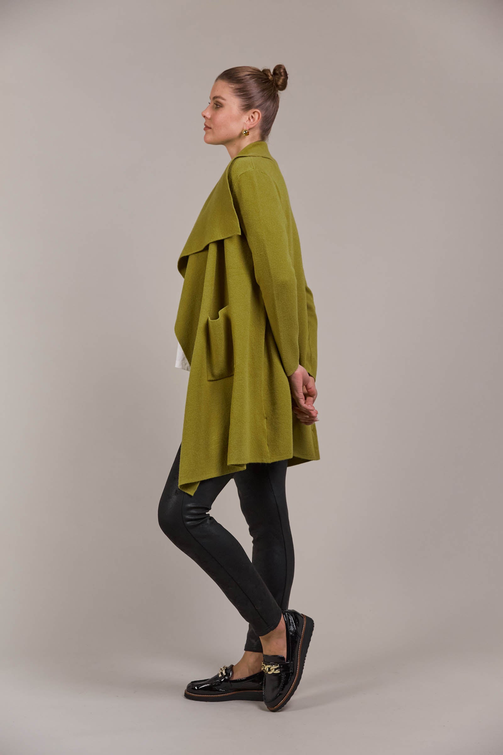 Palmer Relaxed Cardigan - Chartreuse