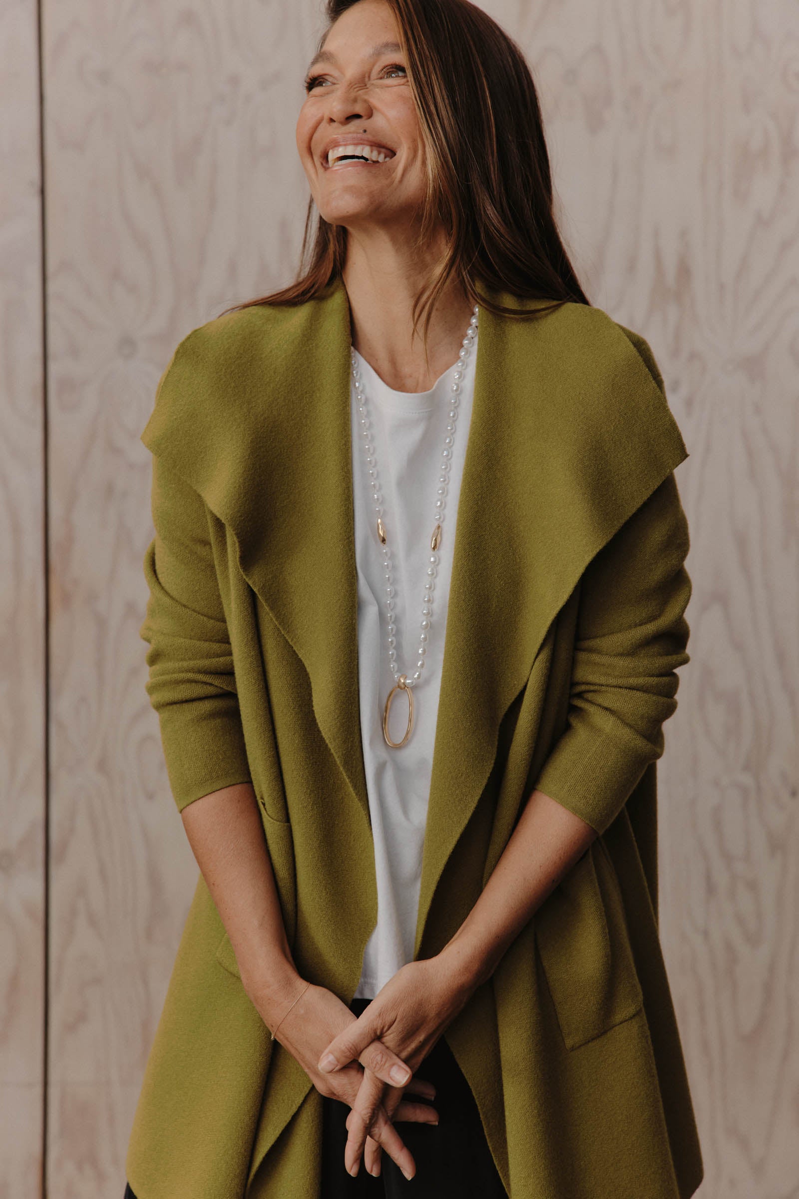 Palmer Relaxed Cardigan - Chartreuse