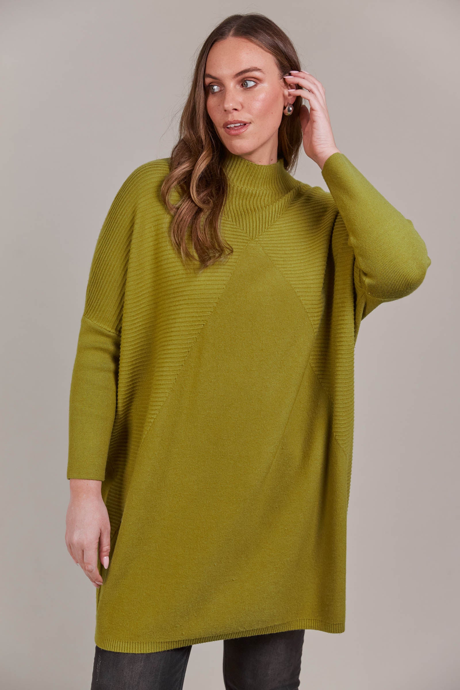 Palmer Oversize Knit - Chartreuse