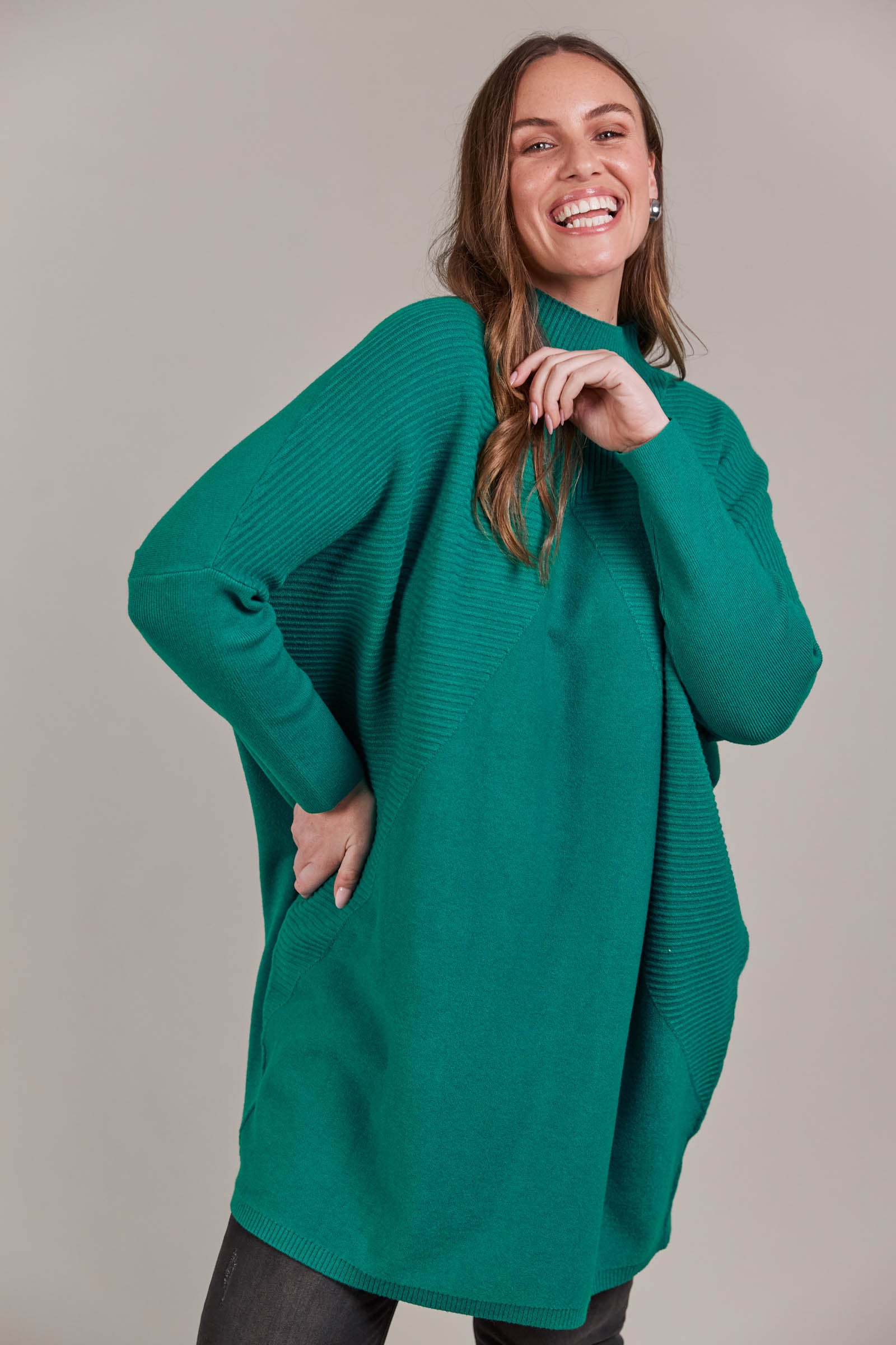 Palmer Oversize Knit - Teal