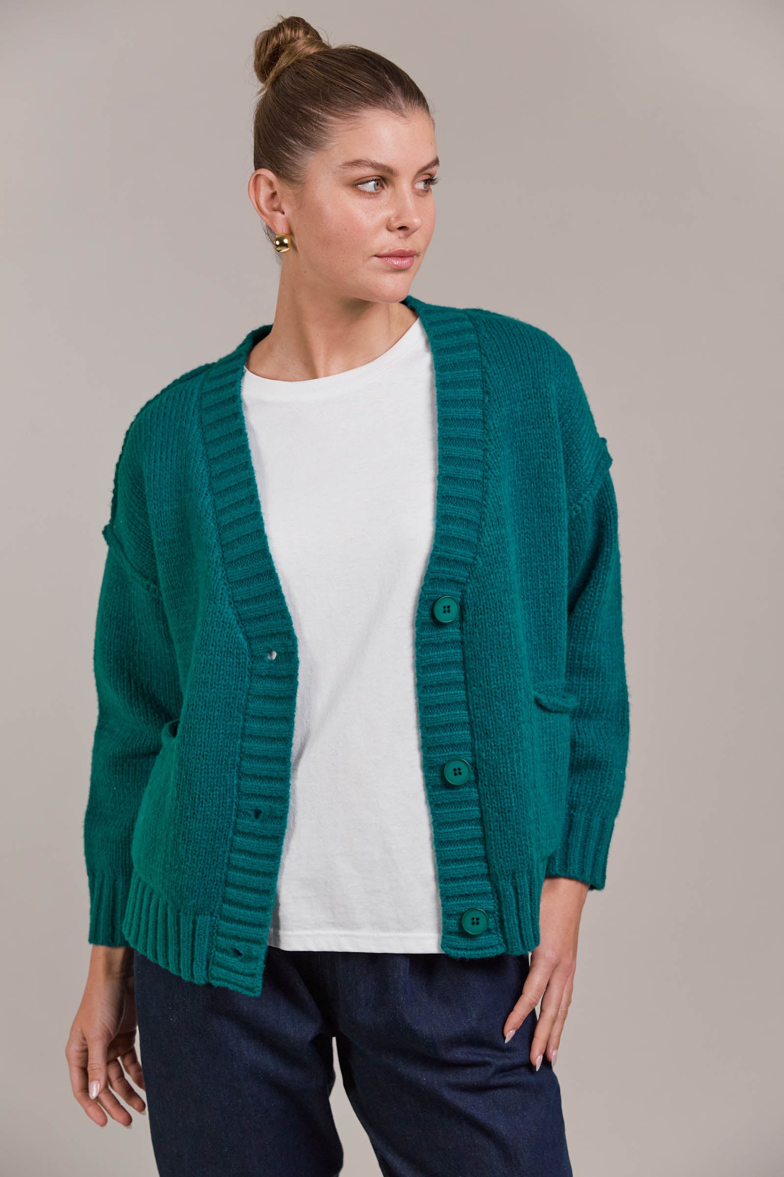 Katana Cardigan - Teal