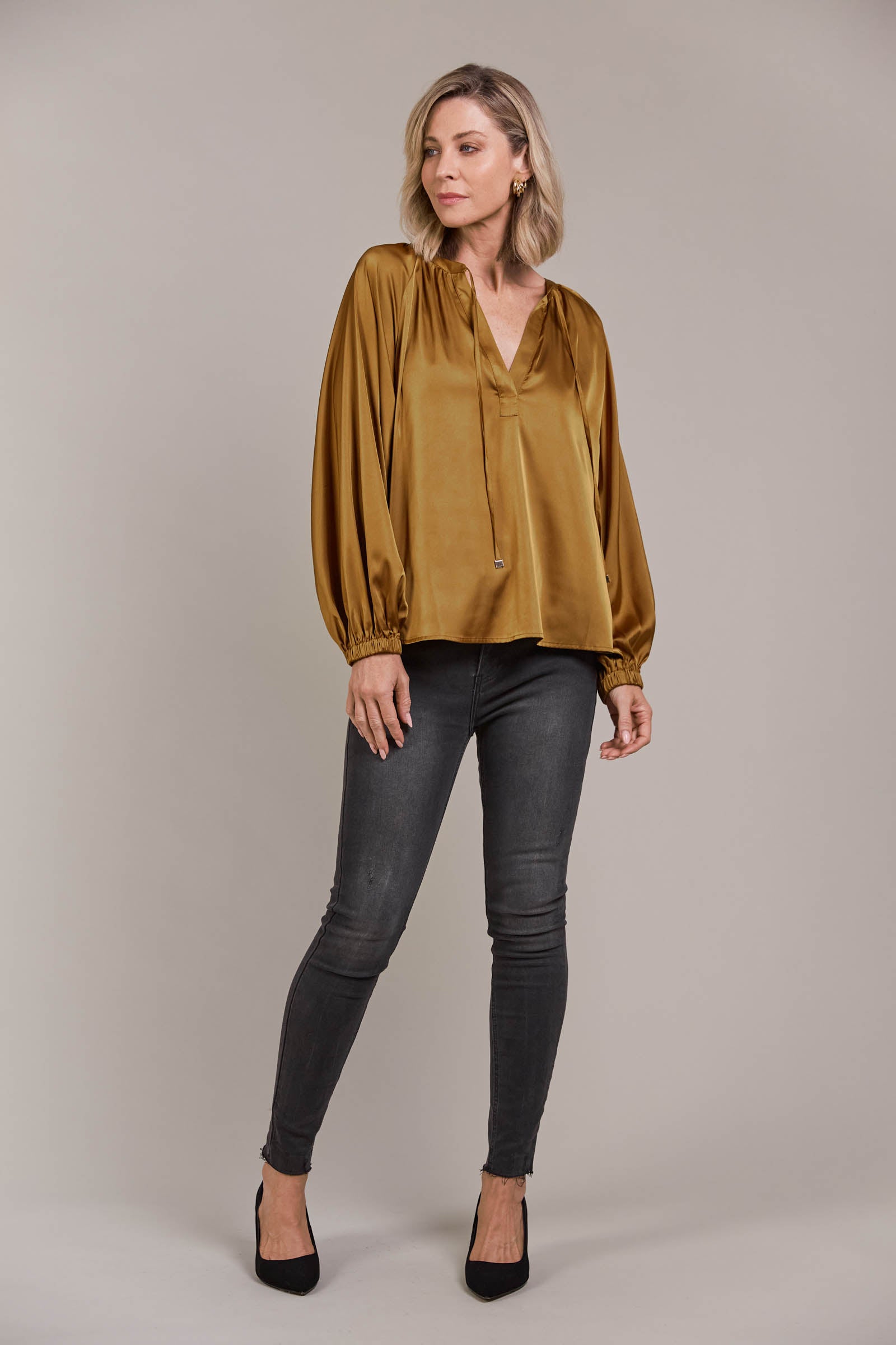 Ivy Blouse - Tobacco