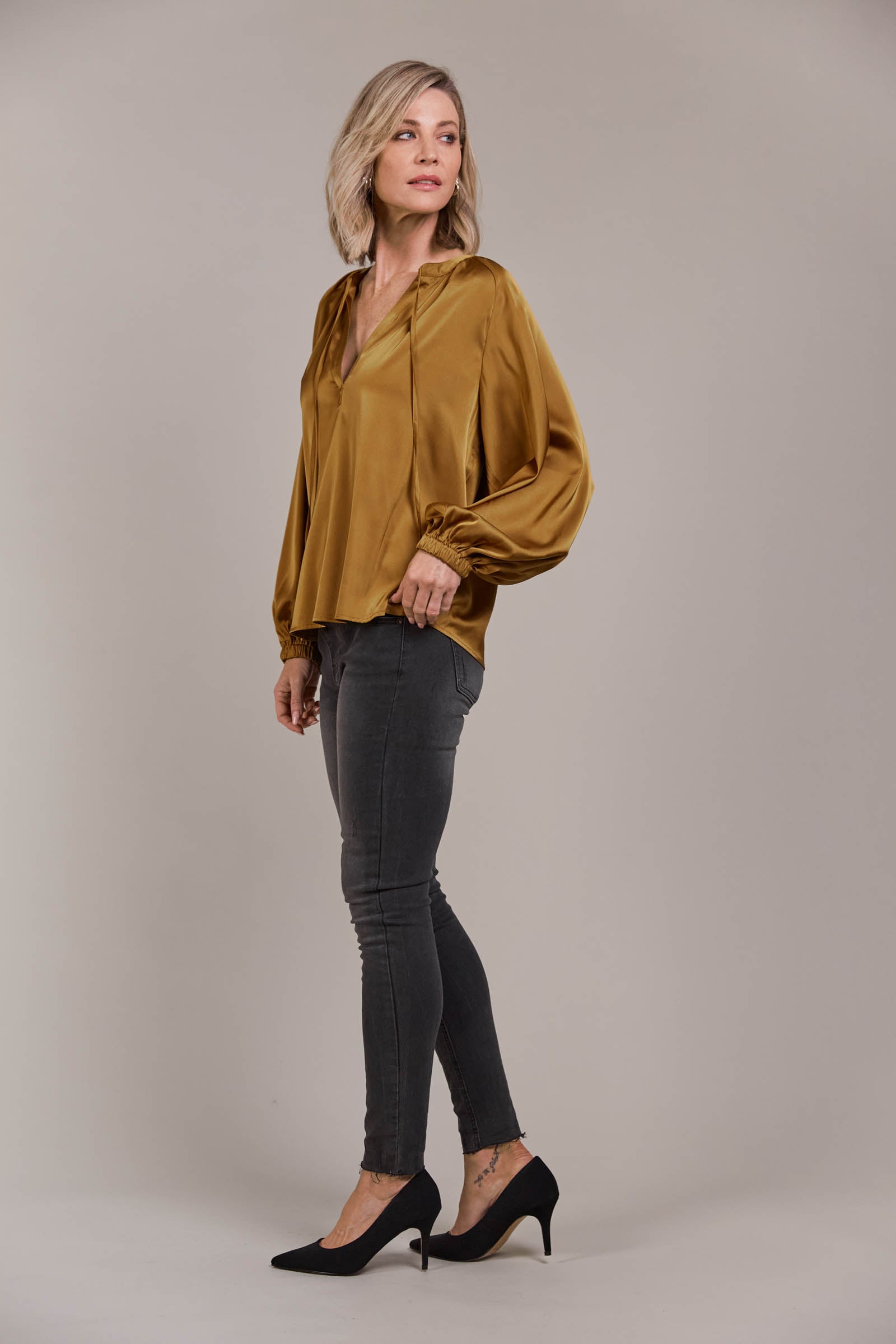 Ivy Blouse - Tobacco