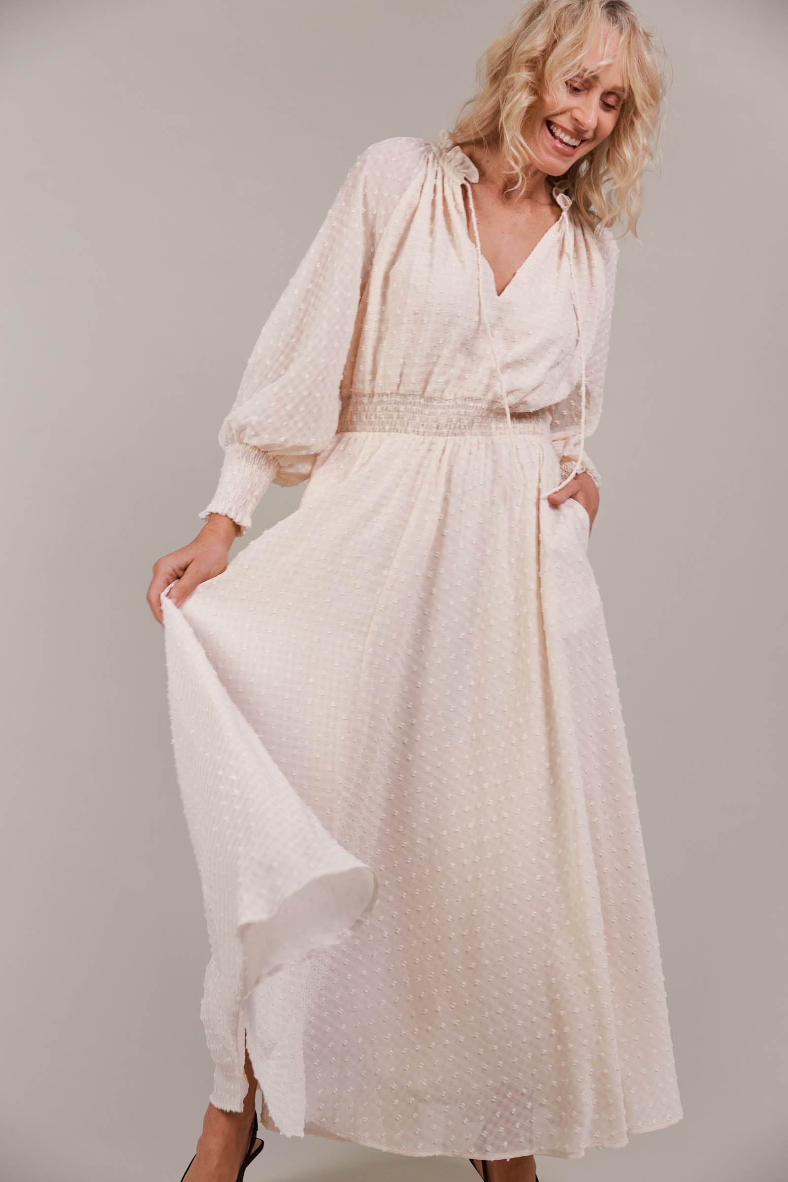 Ayana Maxi Dress - Ecru