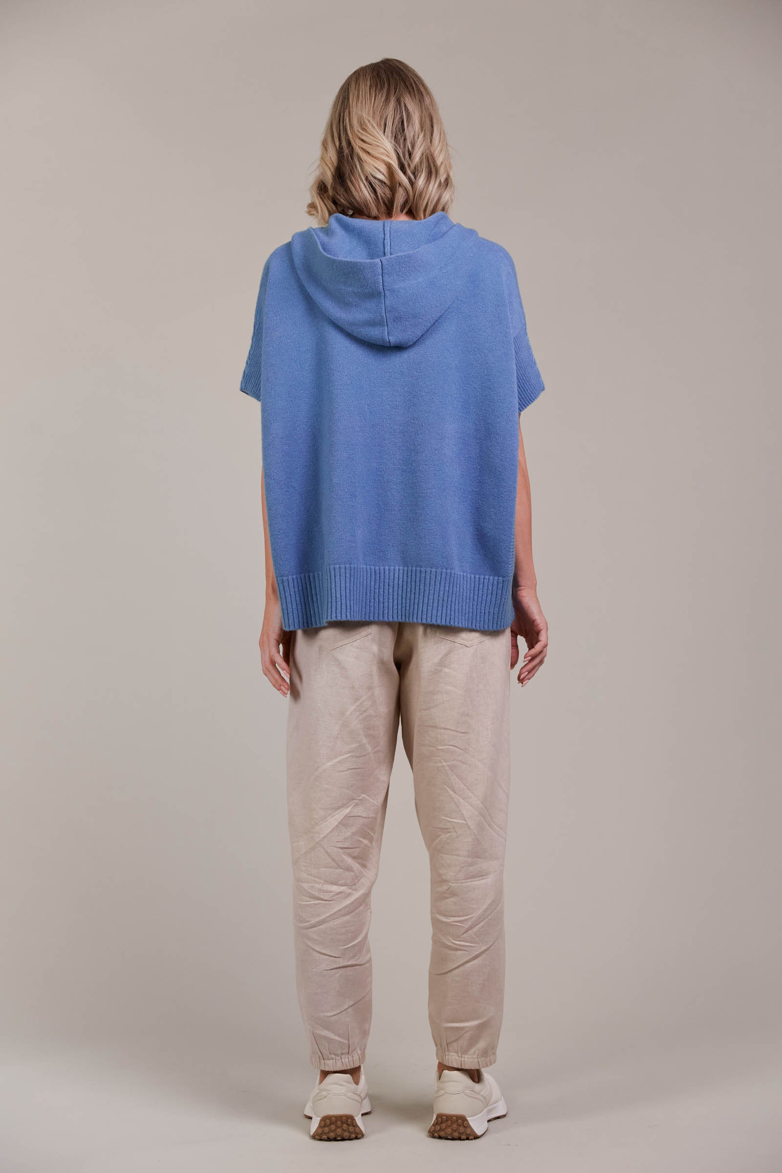 Estel Hood Knit - Denim