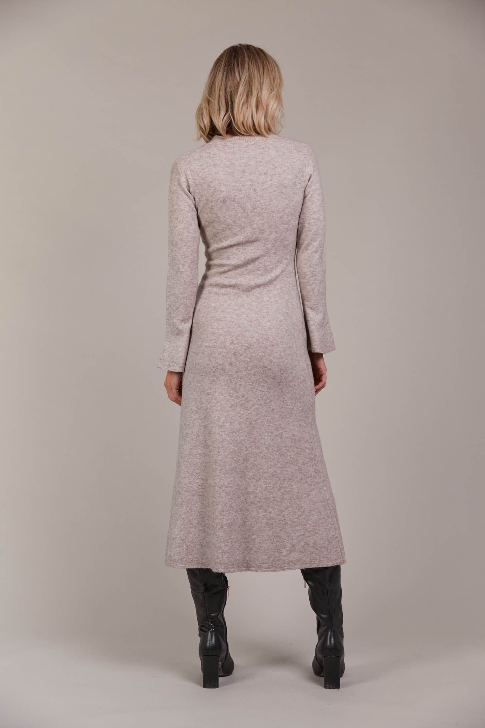 Merano Knit Dress - Flax