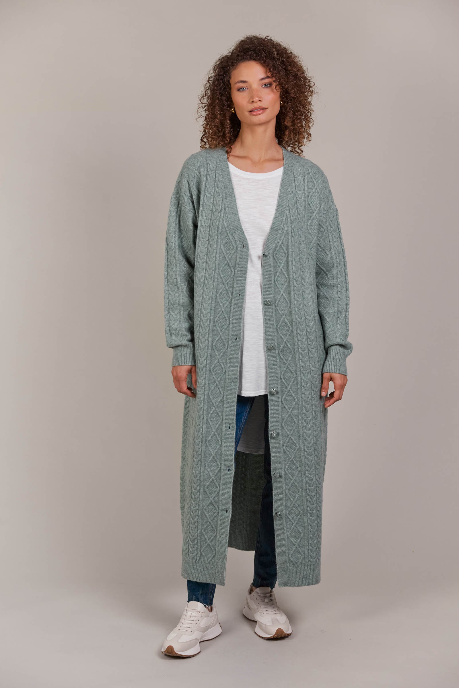 Merano Maxi Cardigan - Jasper