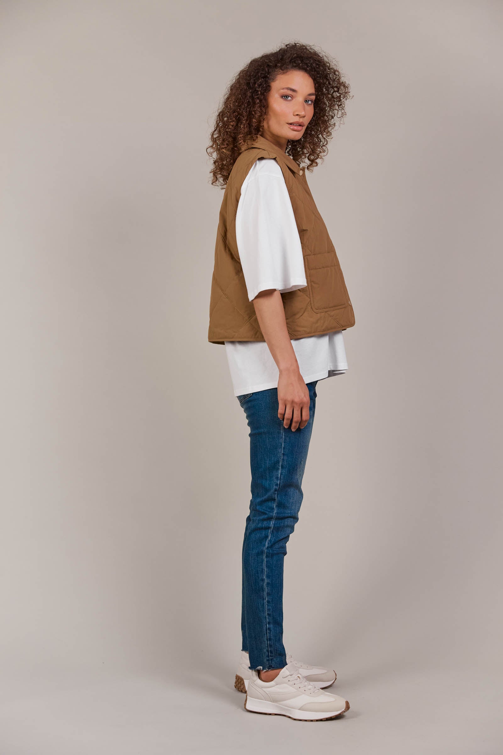 Argo Crop Vest - Hazel