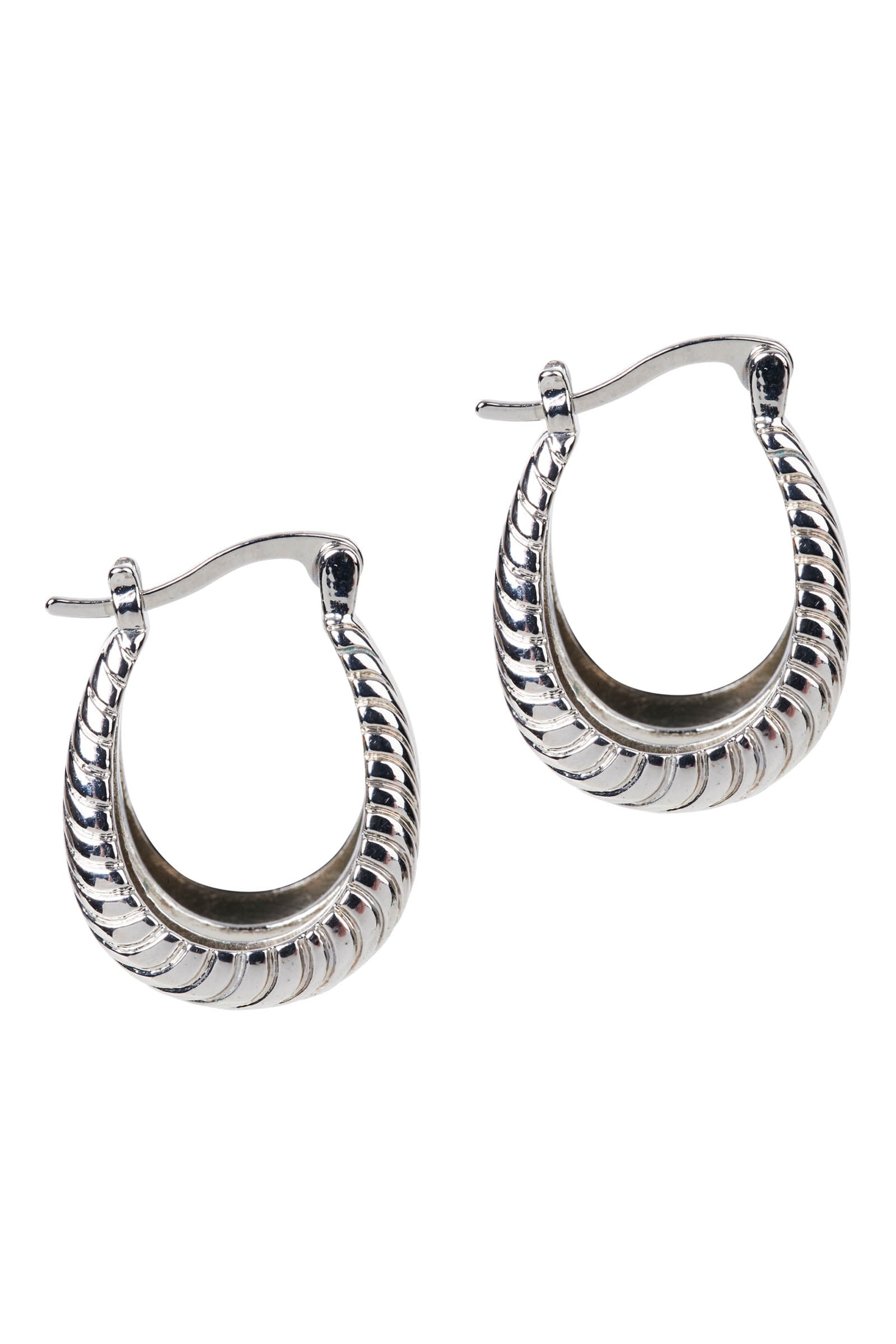 Eden Silver Hoop Earring - Split