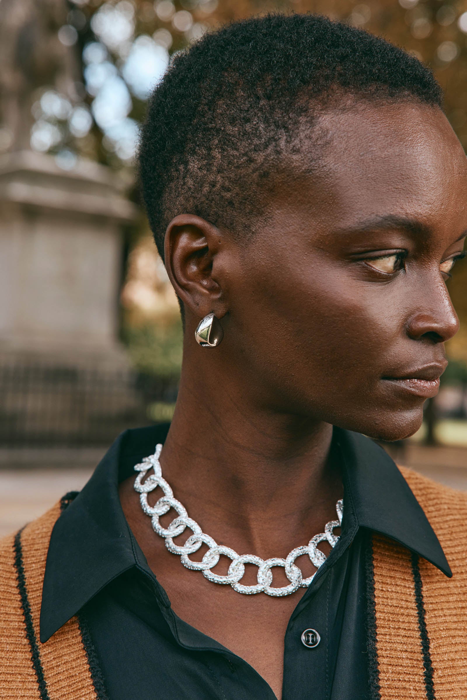 Estel Choker Necklace - Silver