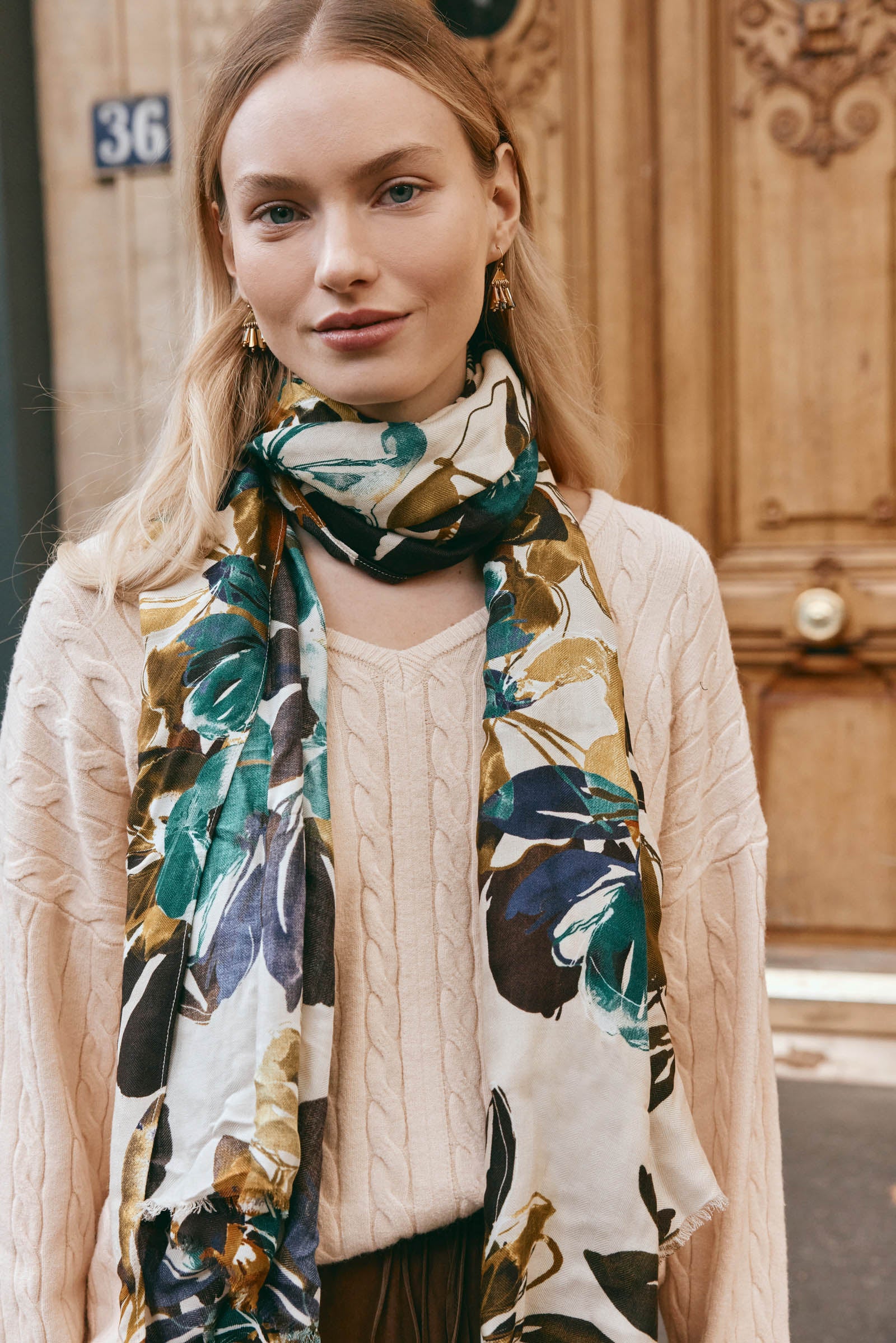 Elsie Scarf - Botanical Tusk