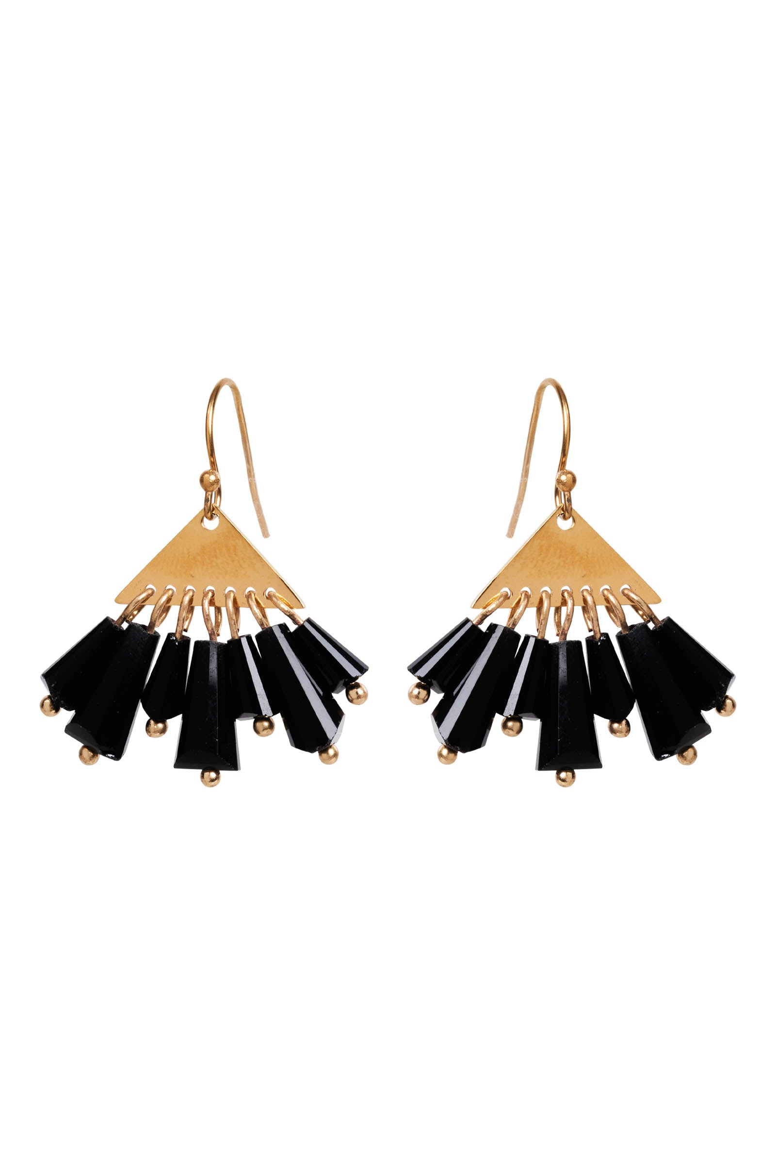 Manta Tassel Earring - Black