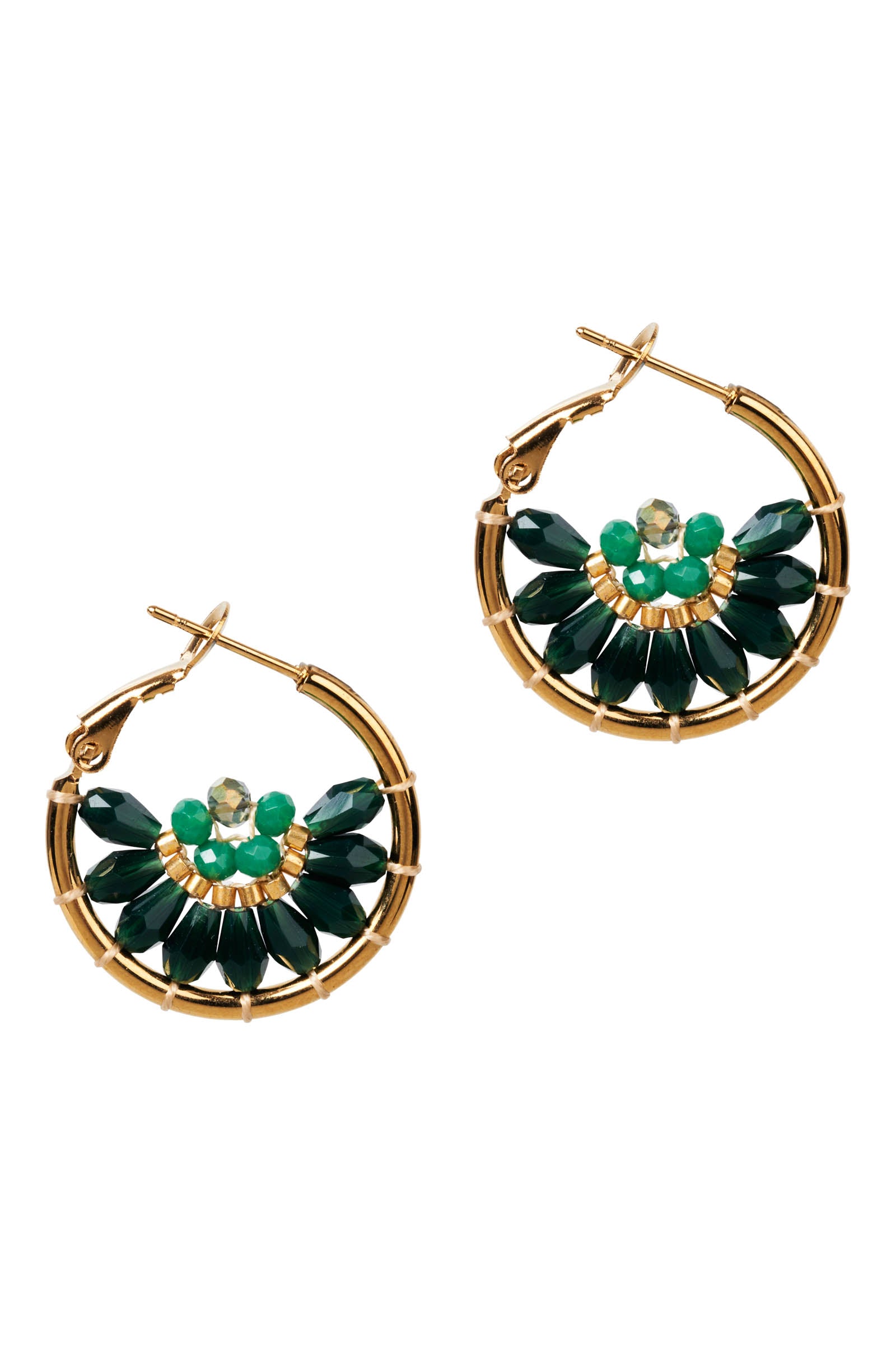 Manta Round Earring - Teal