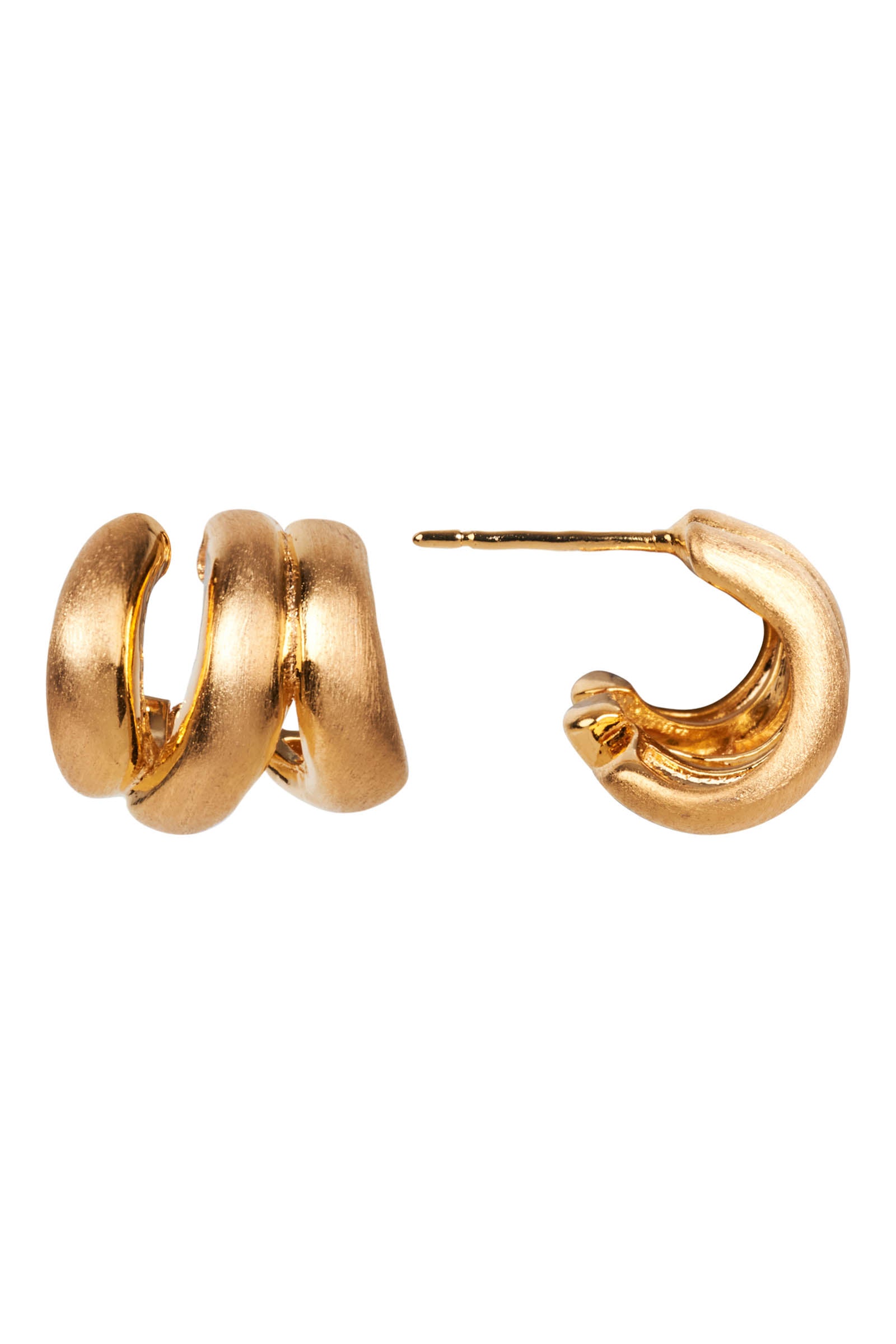 Heritage Satin Earring - Gold Knot