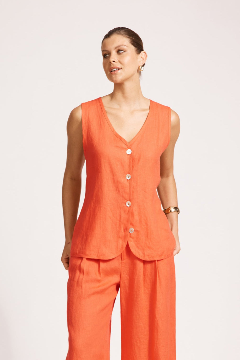 Miramar Vest - Coral