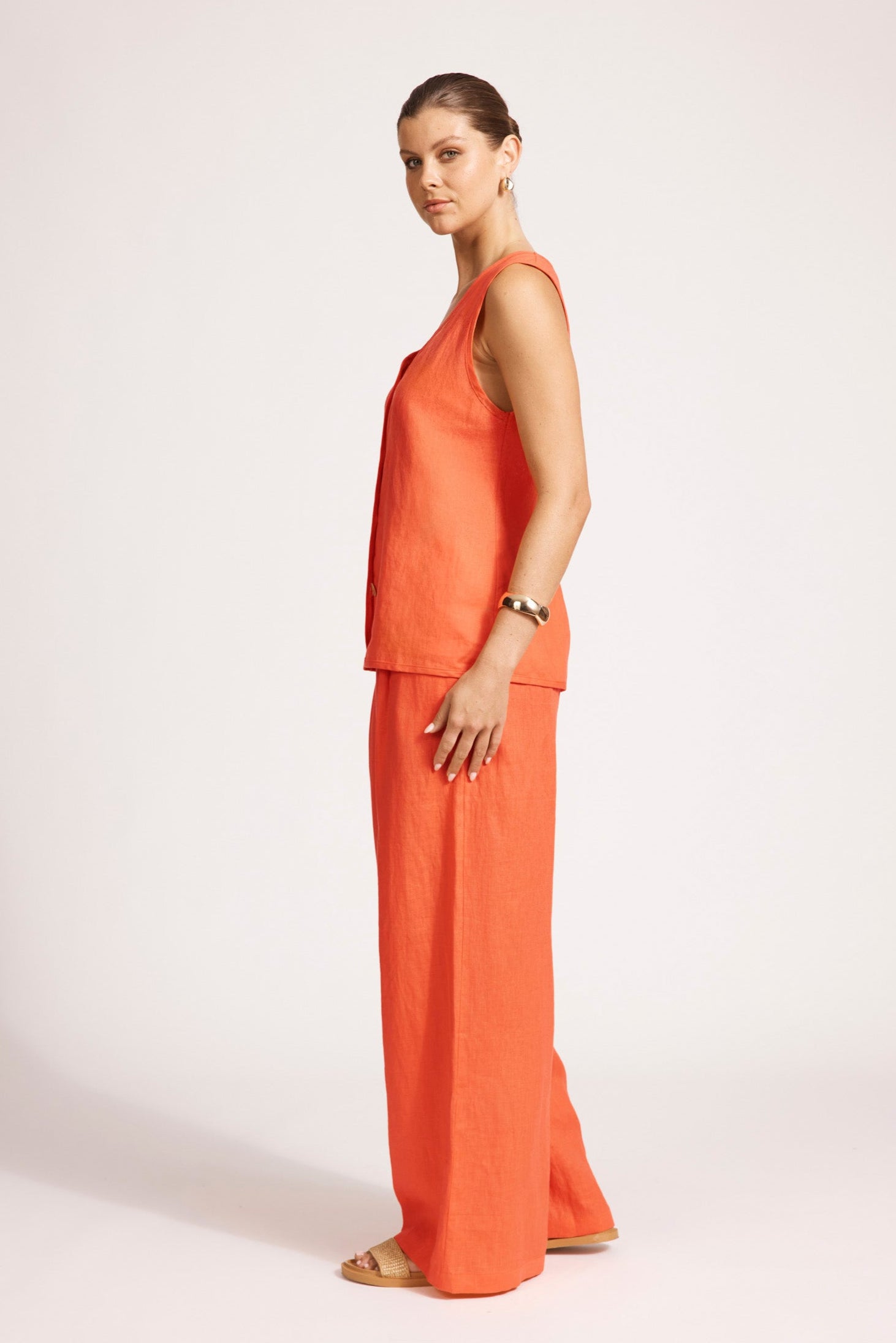 Miramar Vest - Coral