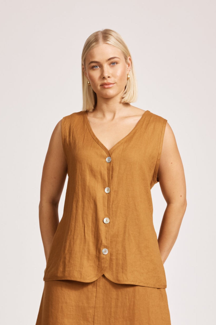 Miramar Vest - Caramel