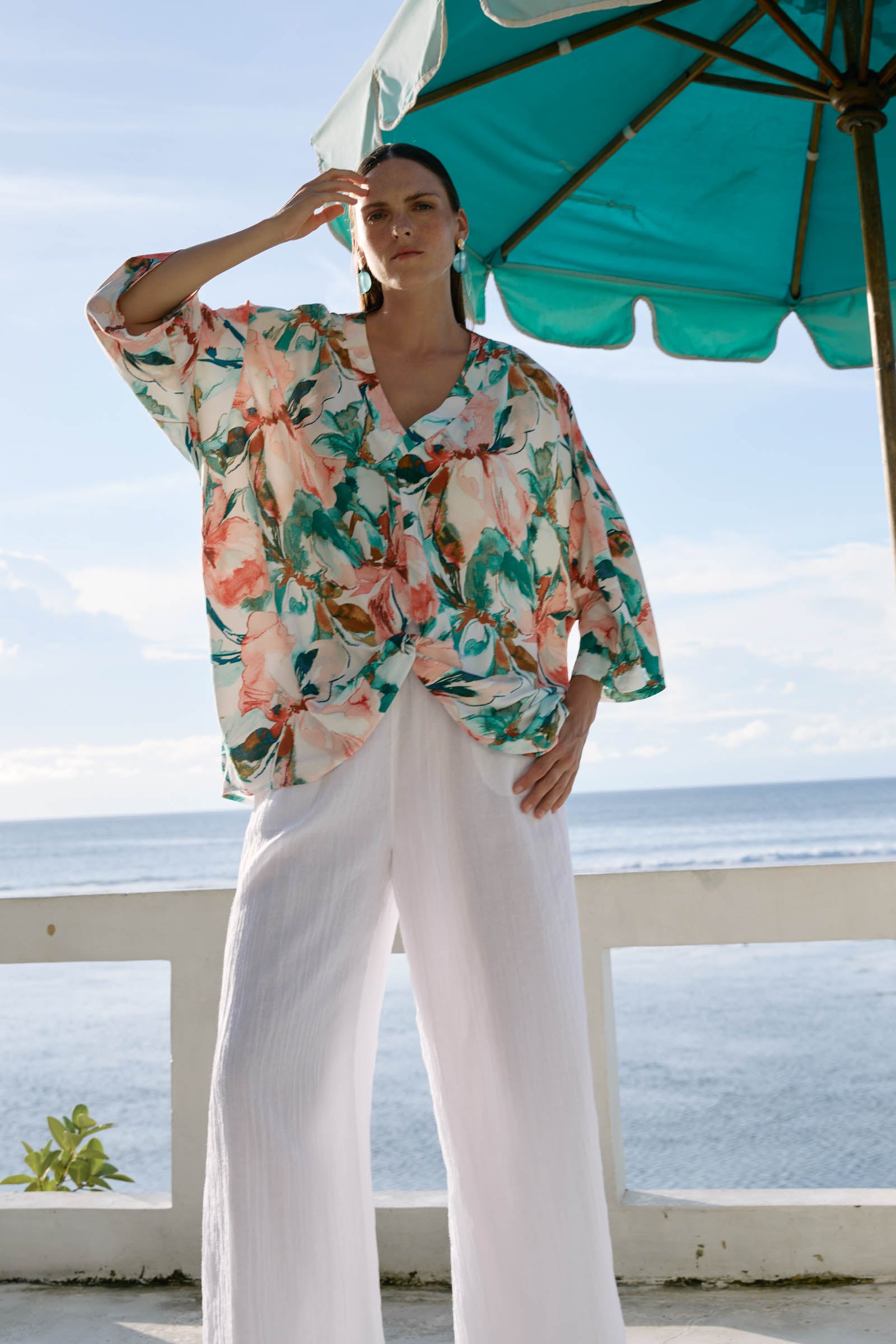 Orsula Crop Pant - White