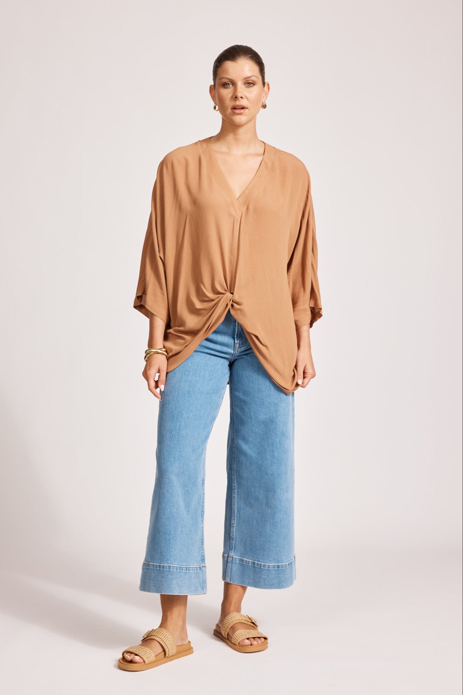 Alegria Twist Top - Caramel