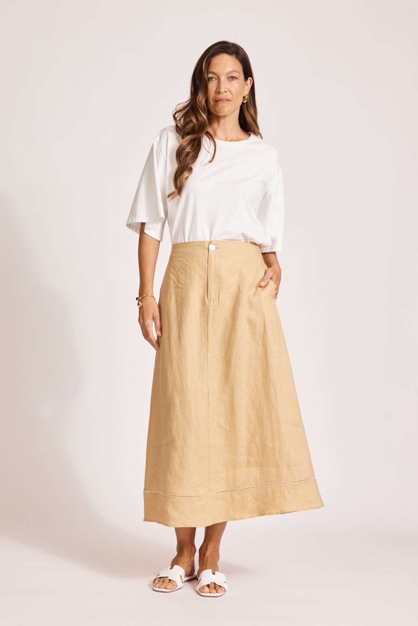 Miramar Maxi Skirt - Camel