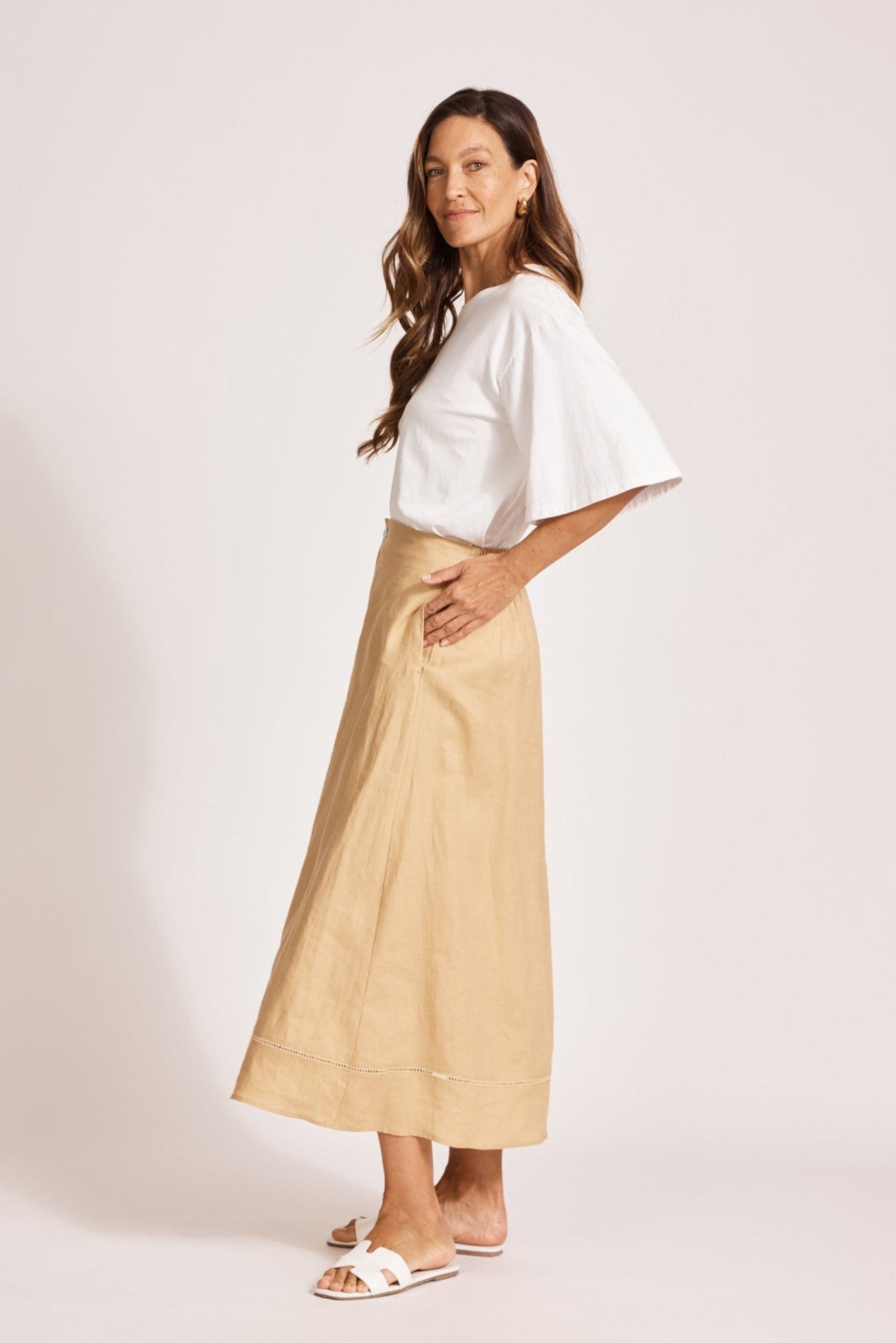 Miramar Maxi Skirt - Camel